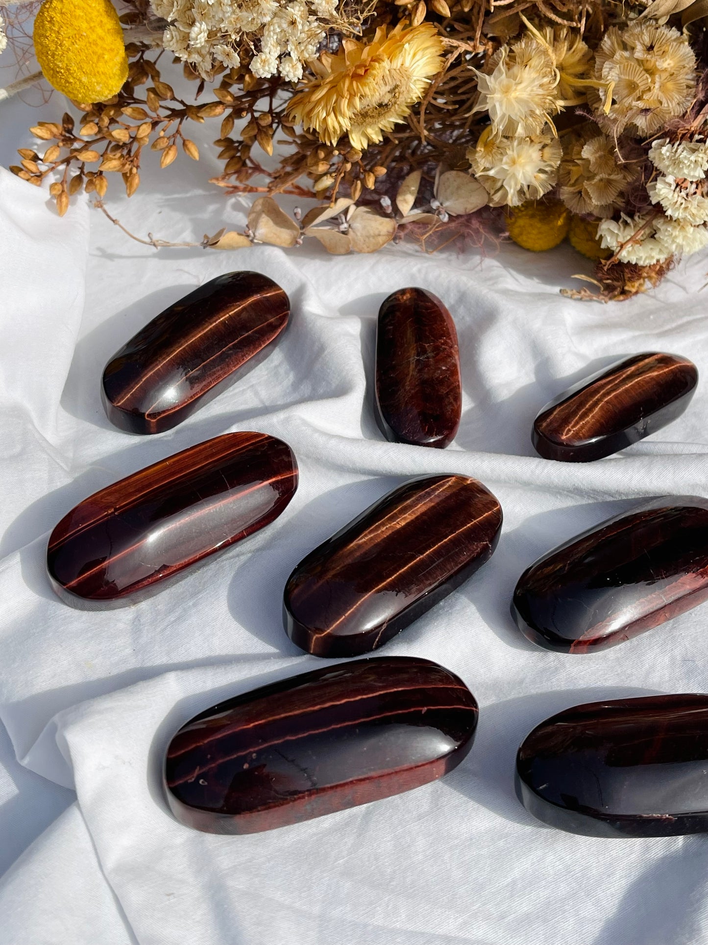 Red Tiger Eye Palmstone | Large