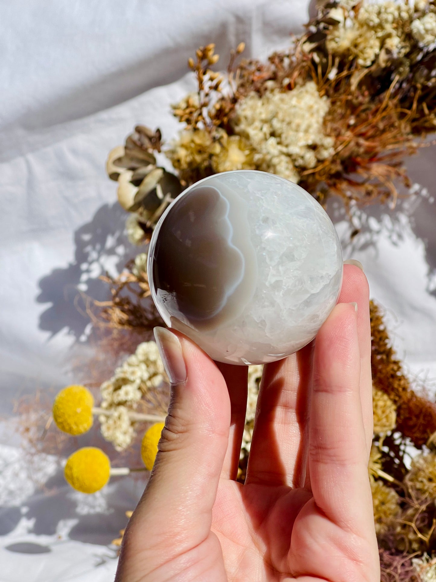 Druzy Agate Sphere #4