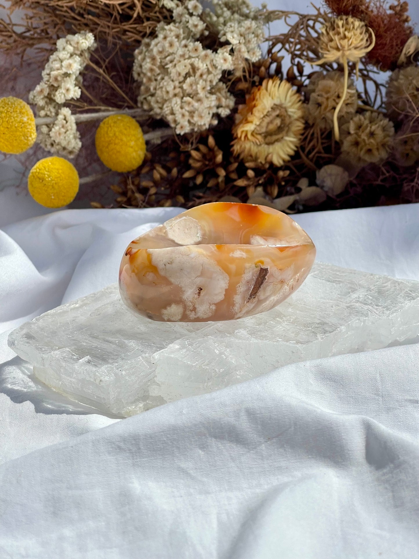 Flower Agate Dish #1