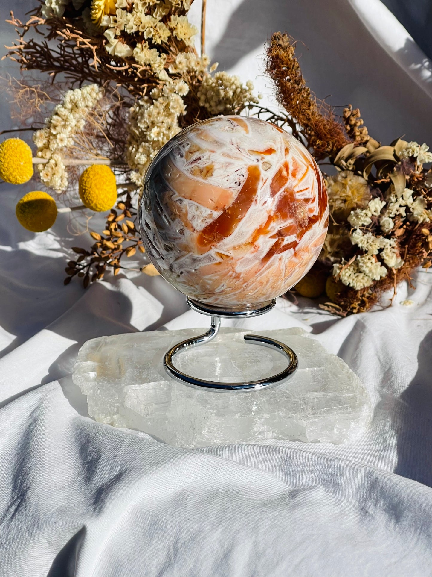 Agate & Quartz Sphere