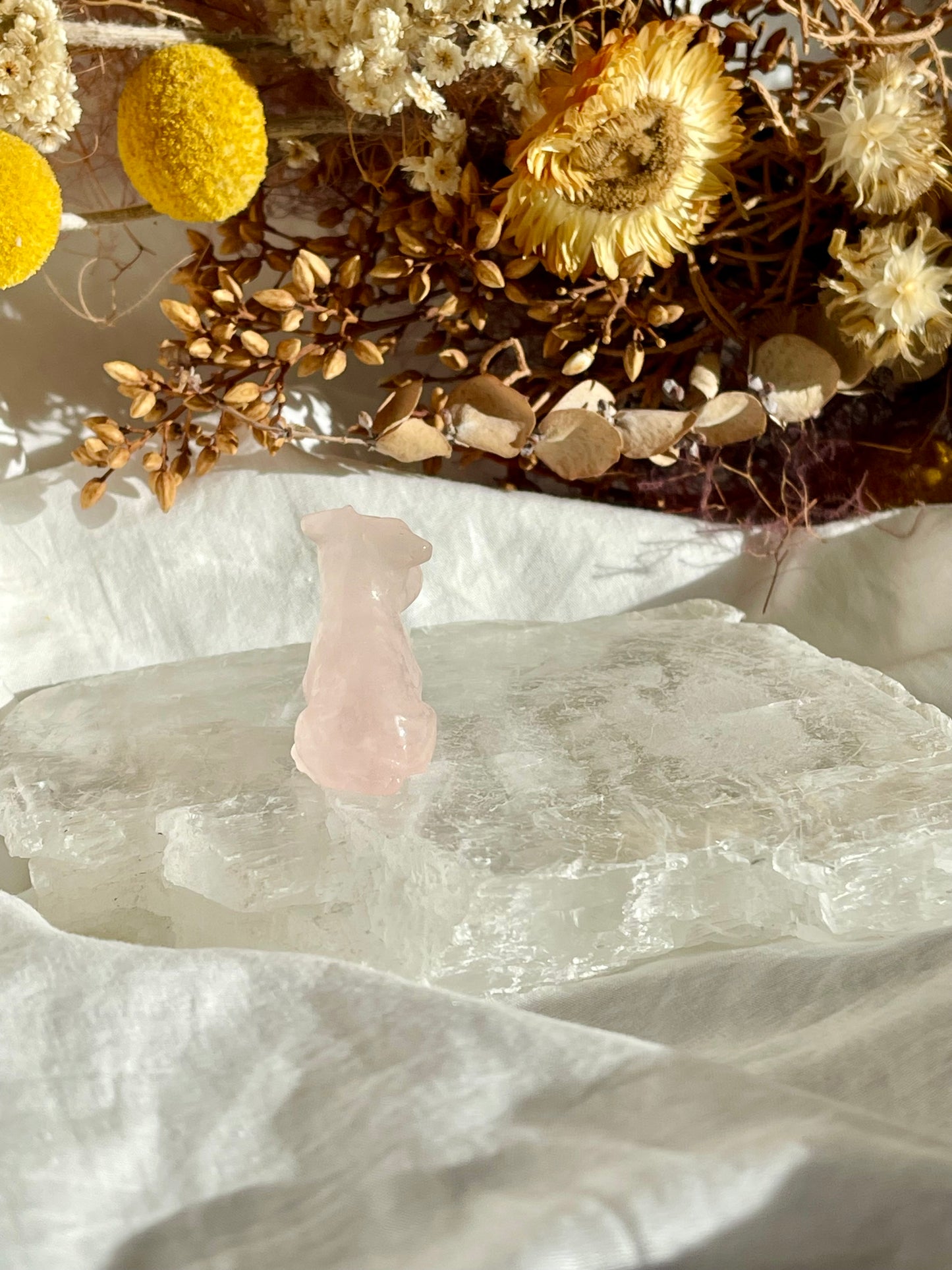 Rose Quartz Scottie Dog