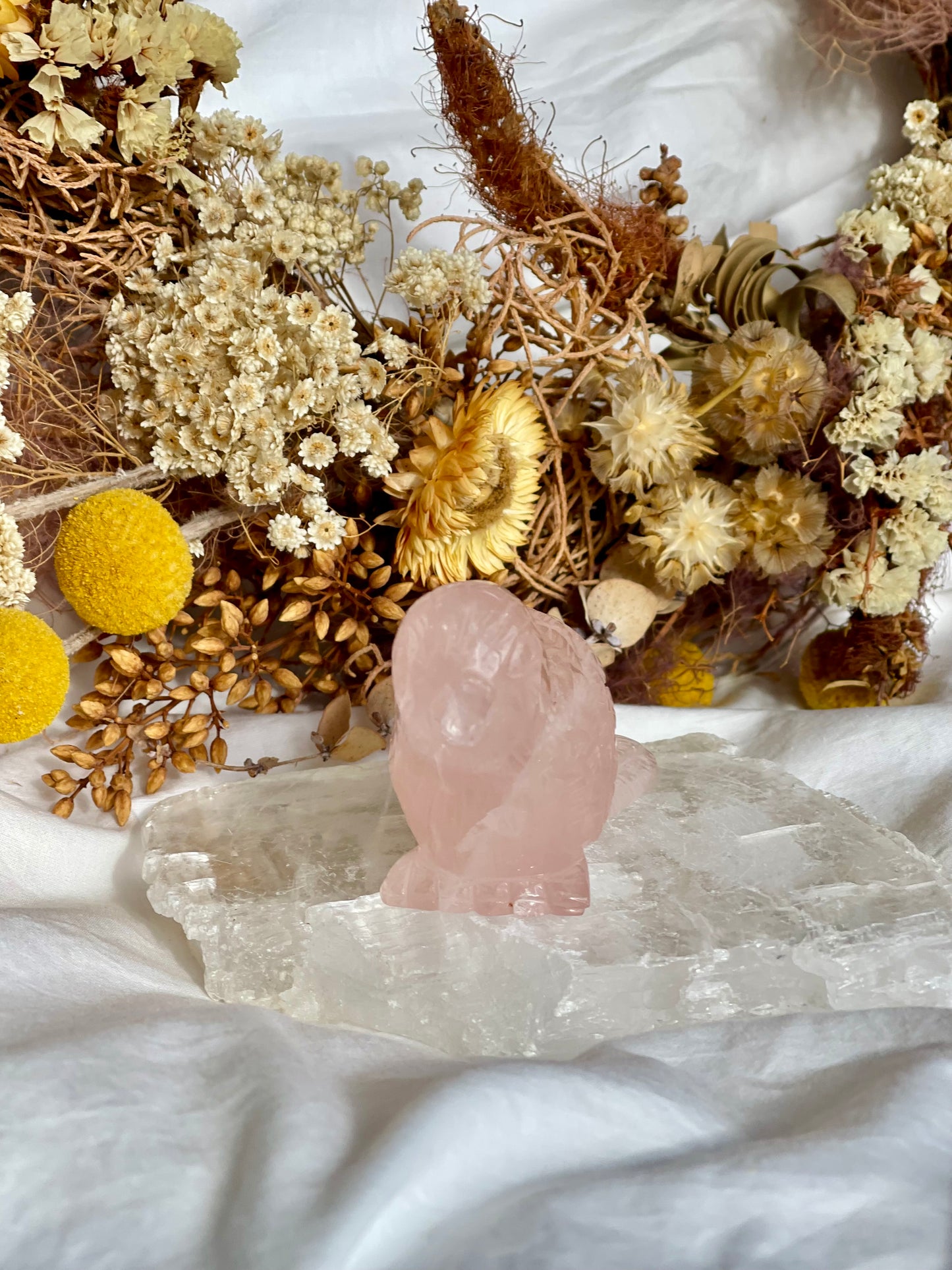 Rose Quartz Bird