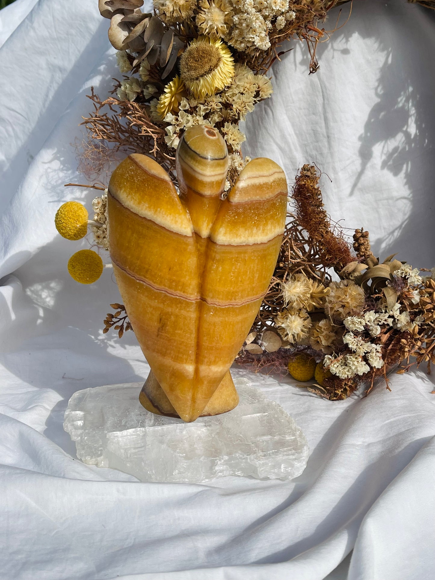 Orange Calcite Angel
