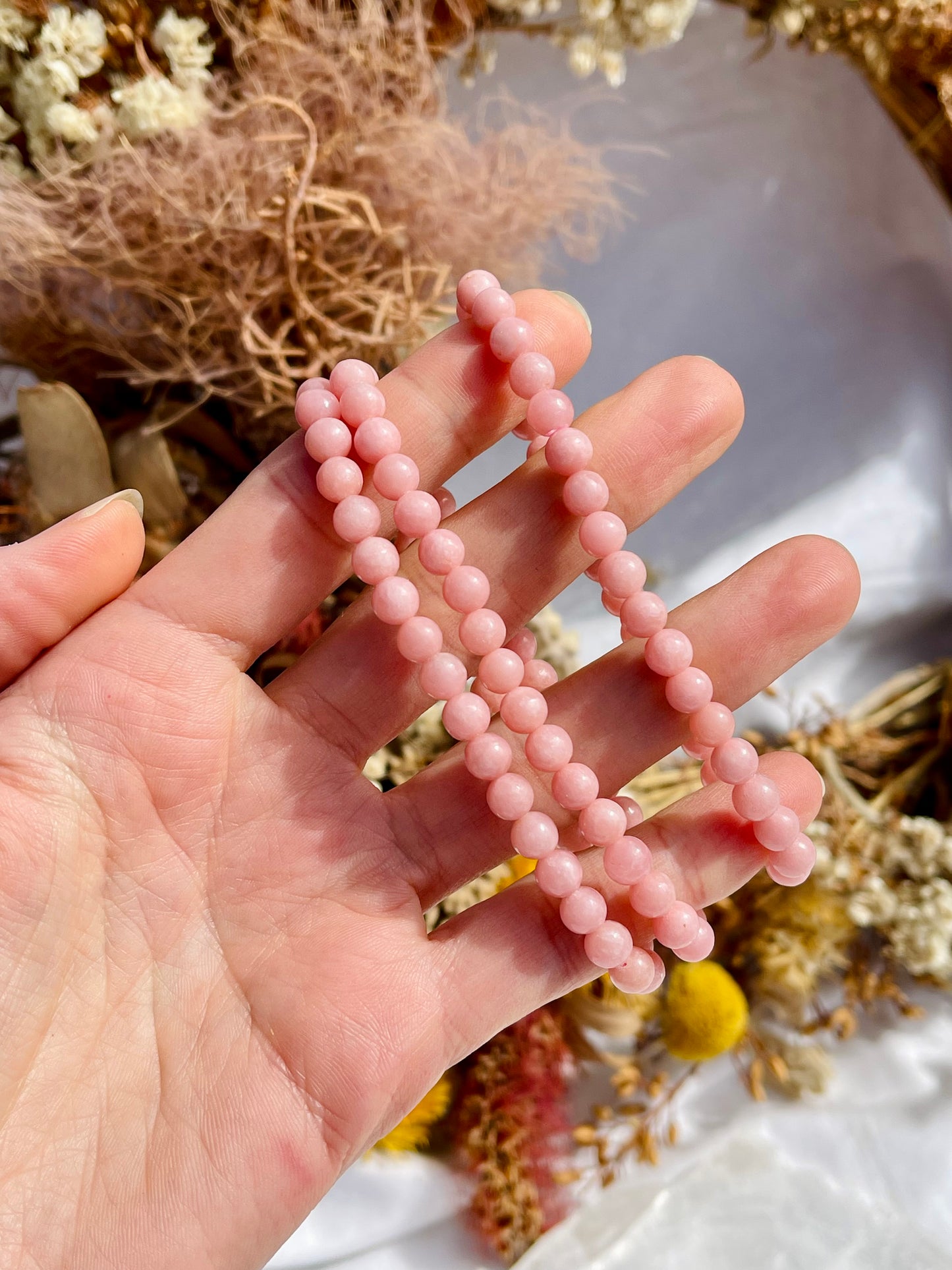Pink Opal Bracelet | 6mm