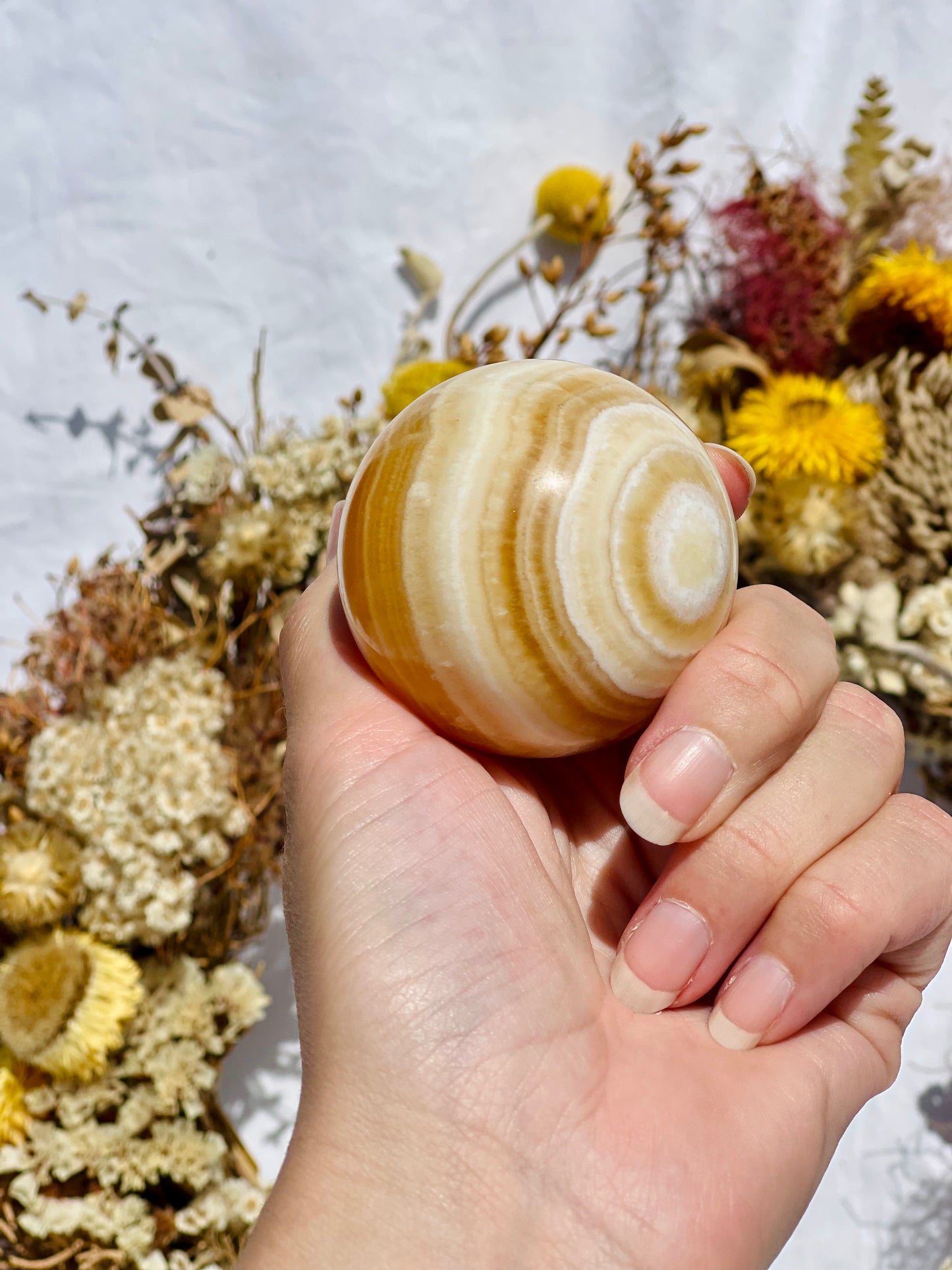 Yellow Calcite Sphere