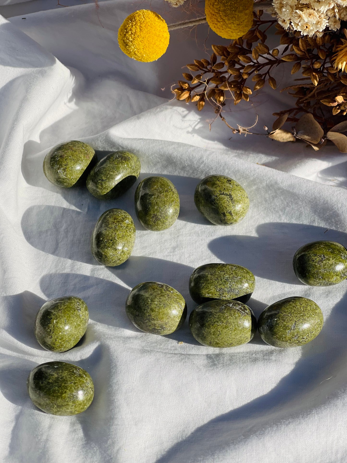 Green Unakite Tumble