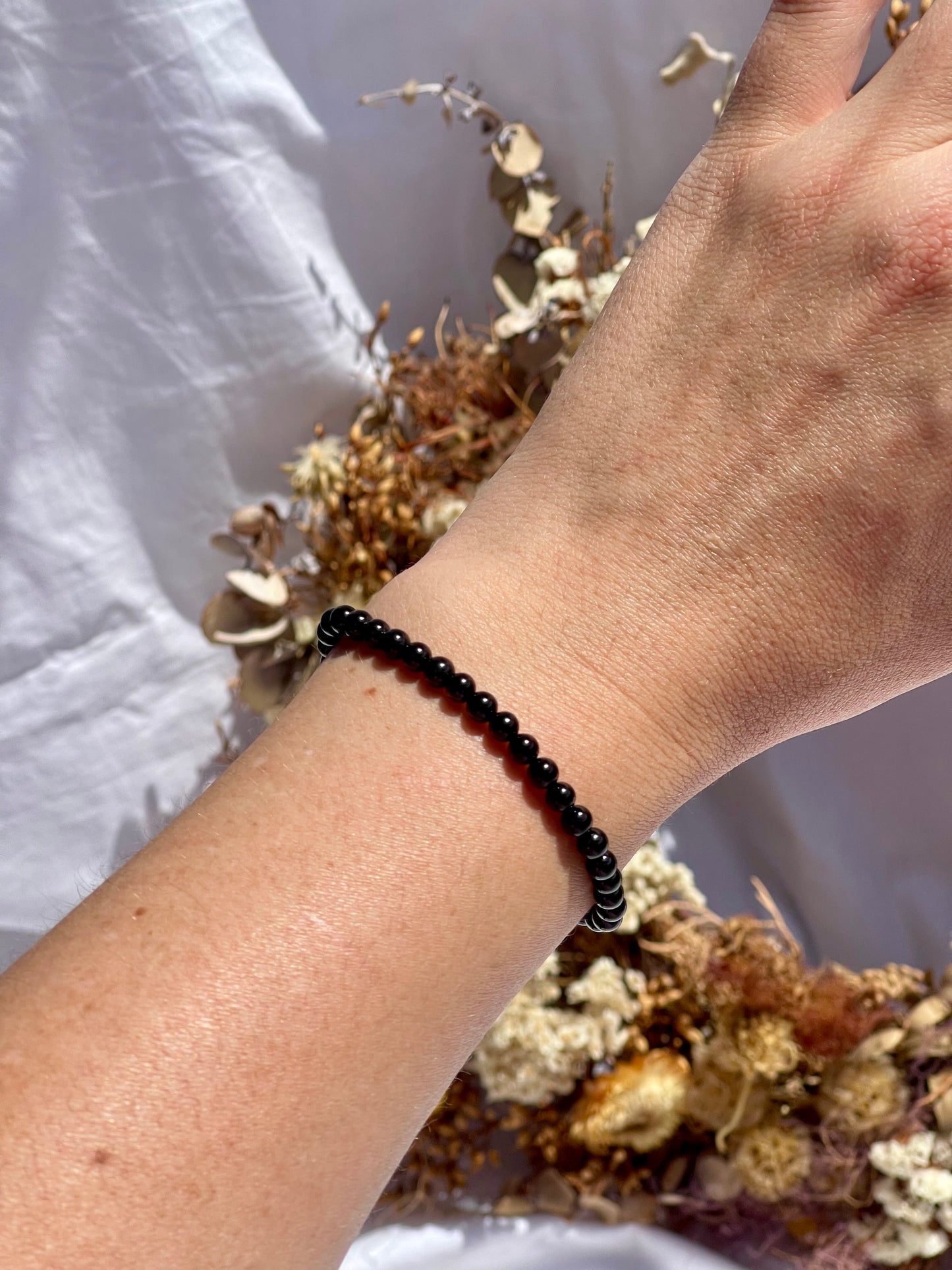 Black Tourmaline Bracelet | 4mm