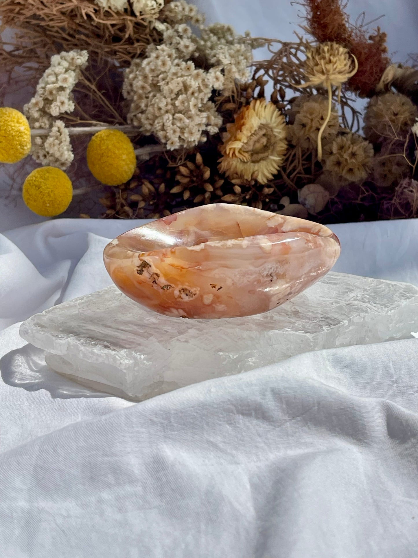 Flower Agate Dish #3