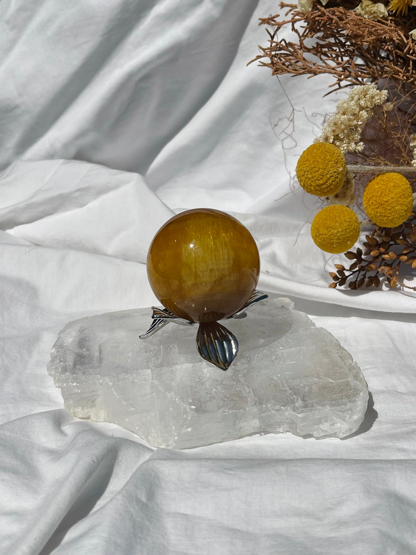 Yellow Fluorite Sphere #2