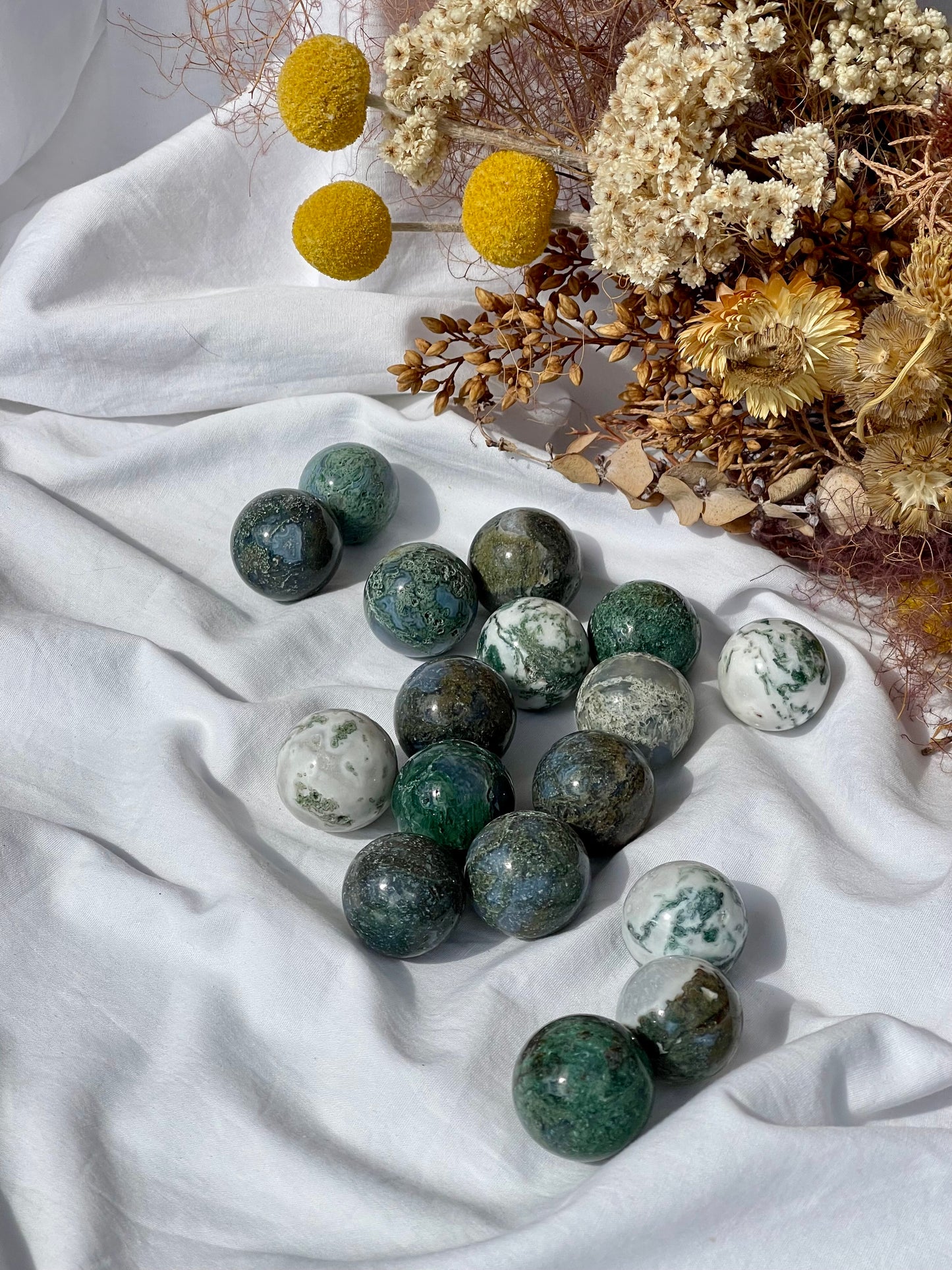Moss Agate Mini Sphere