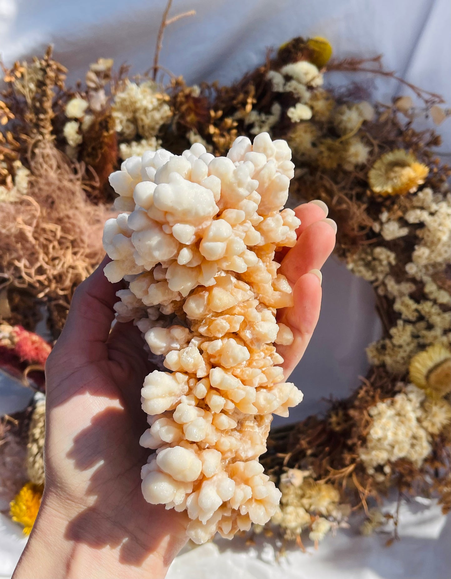 Orange Aragonite Specimen