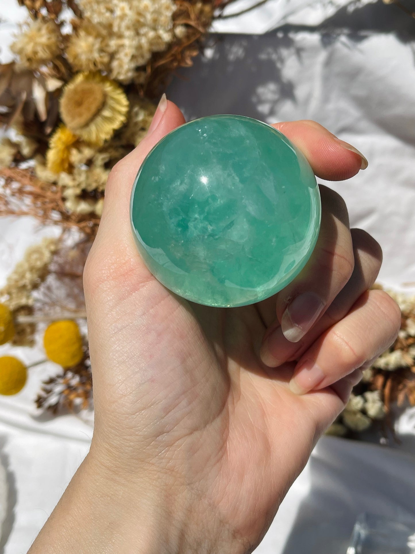 Green Fluorite Sphere #1