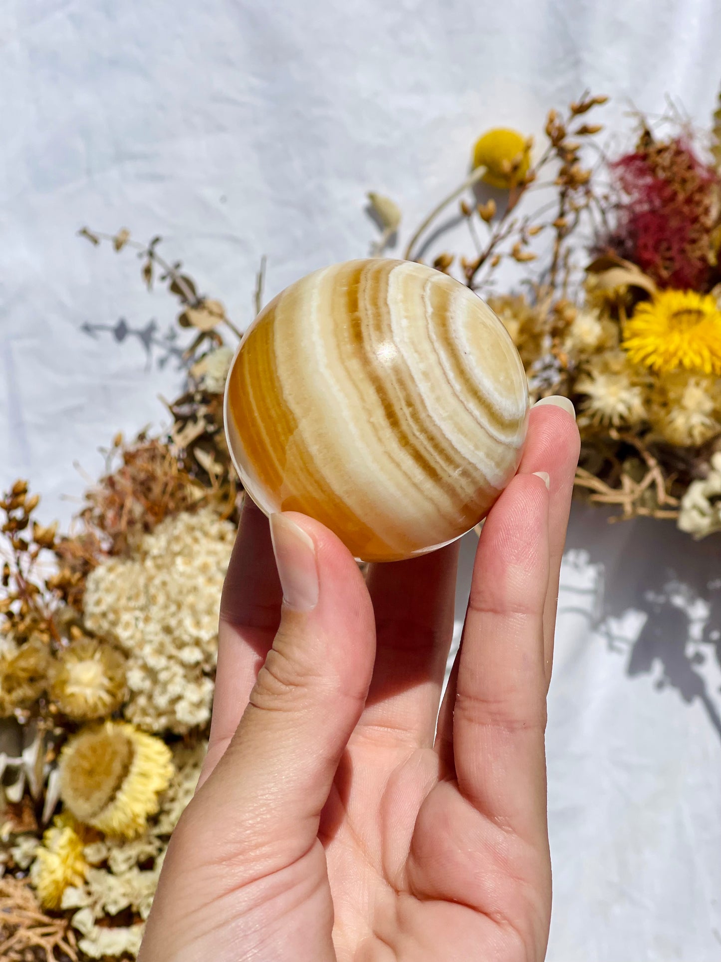 Yellow Calcite Sphere