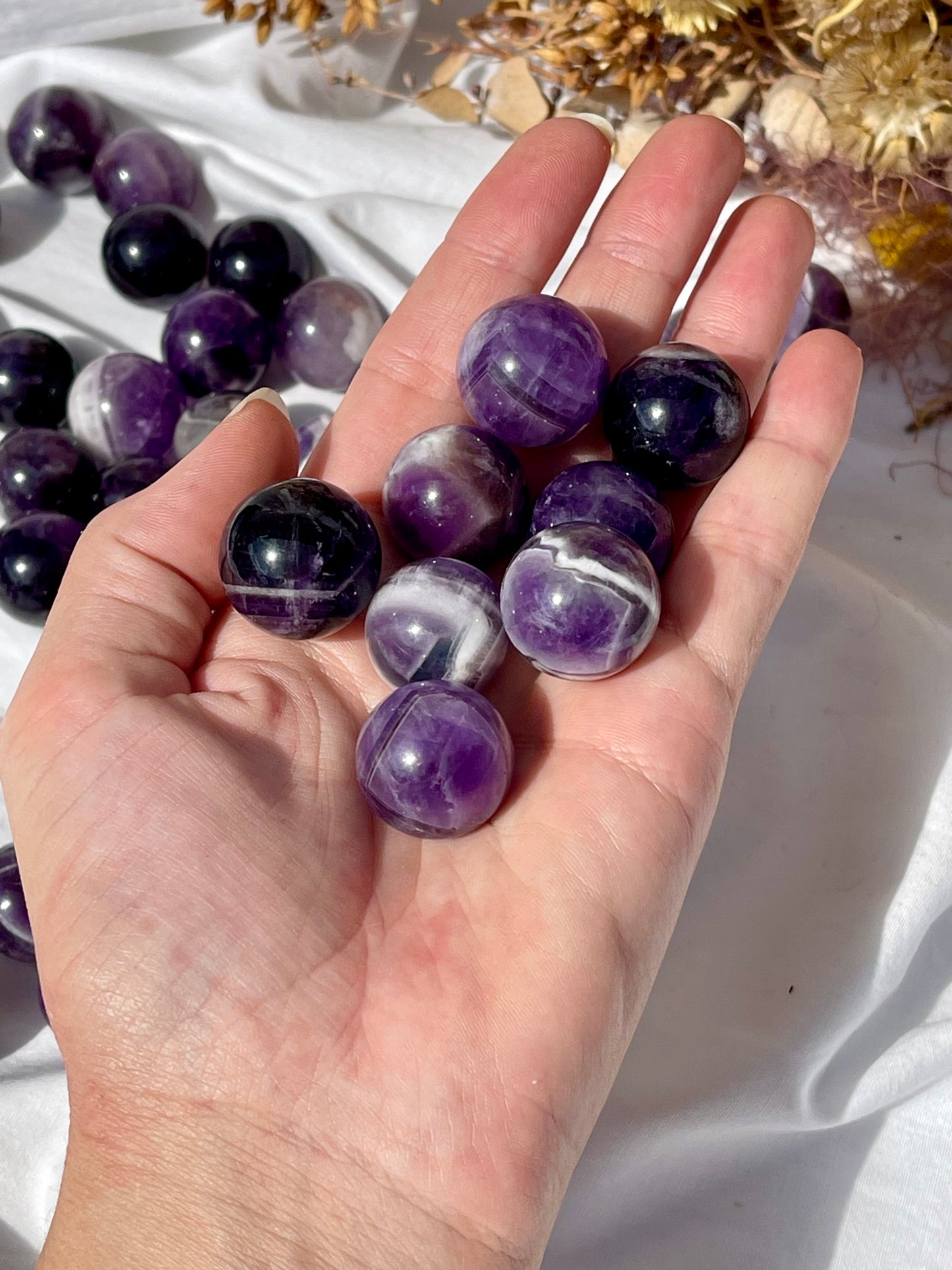 Chevron Amethyst Mini Sphere