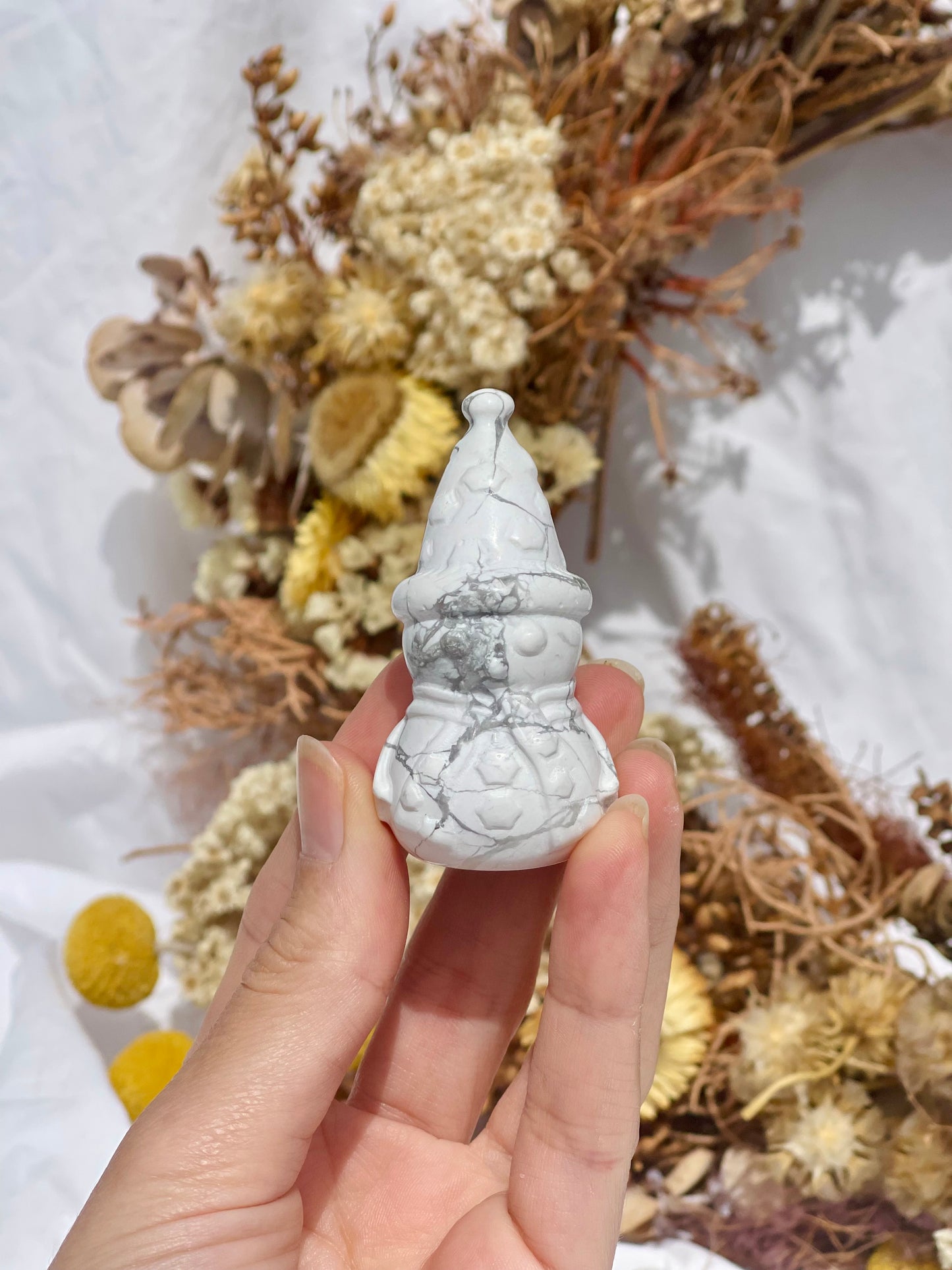 Howlite Snowman