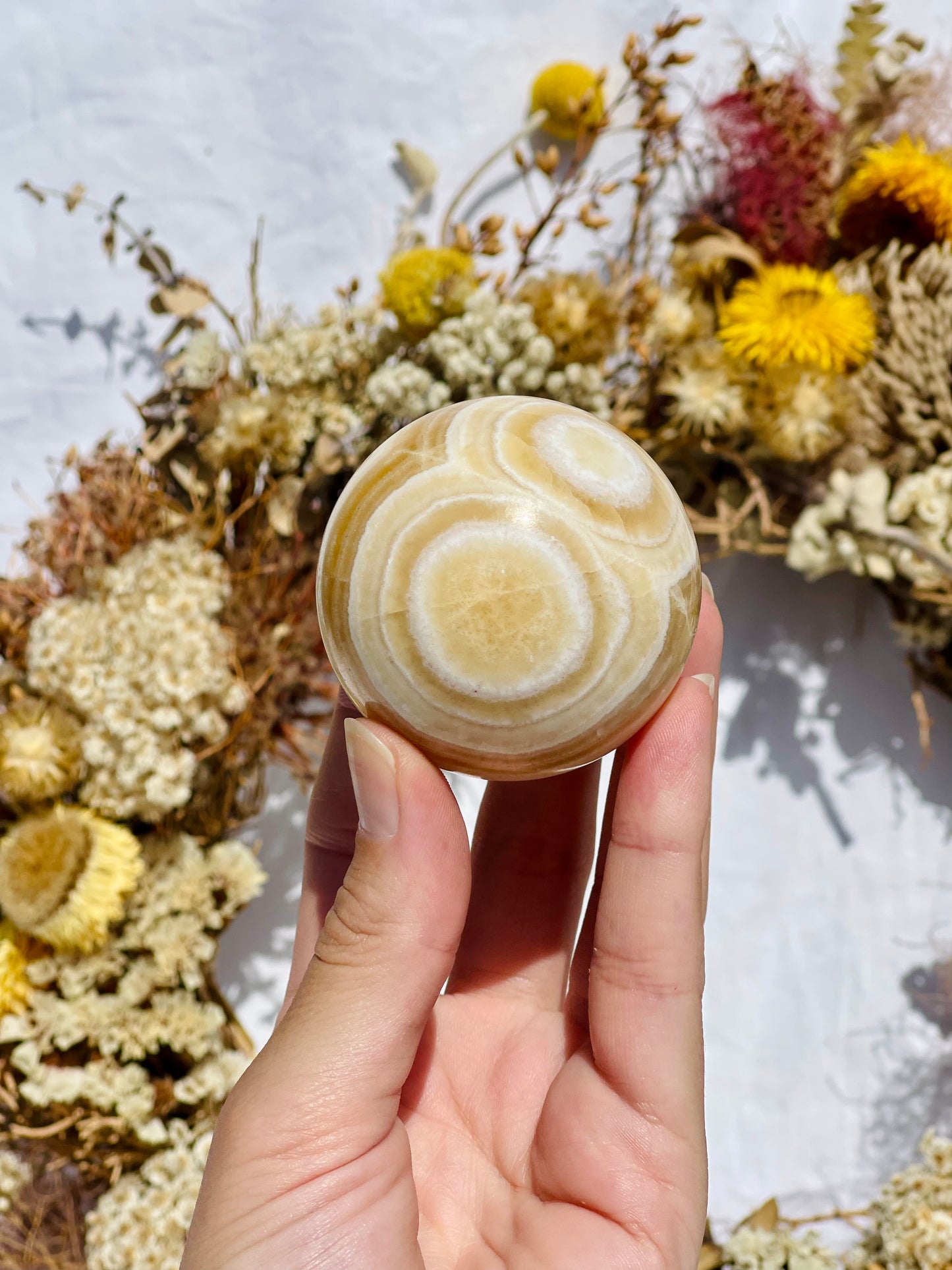 Yellow Calcite Sphere