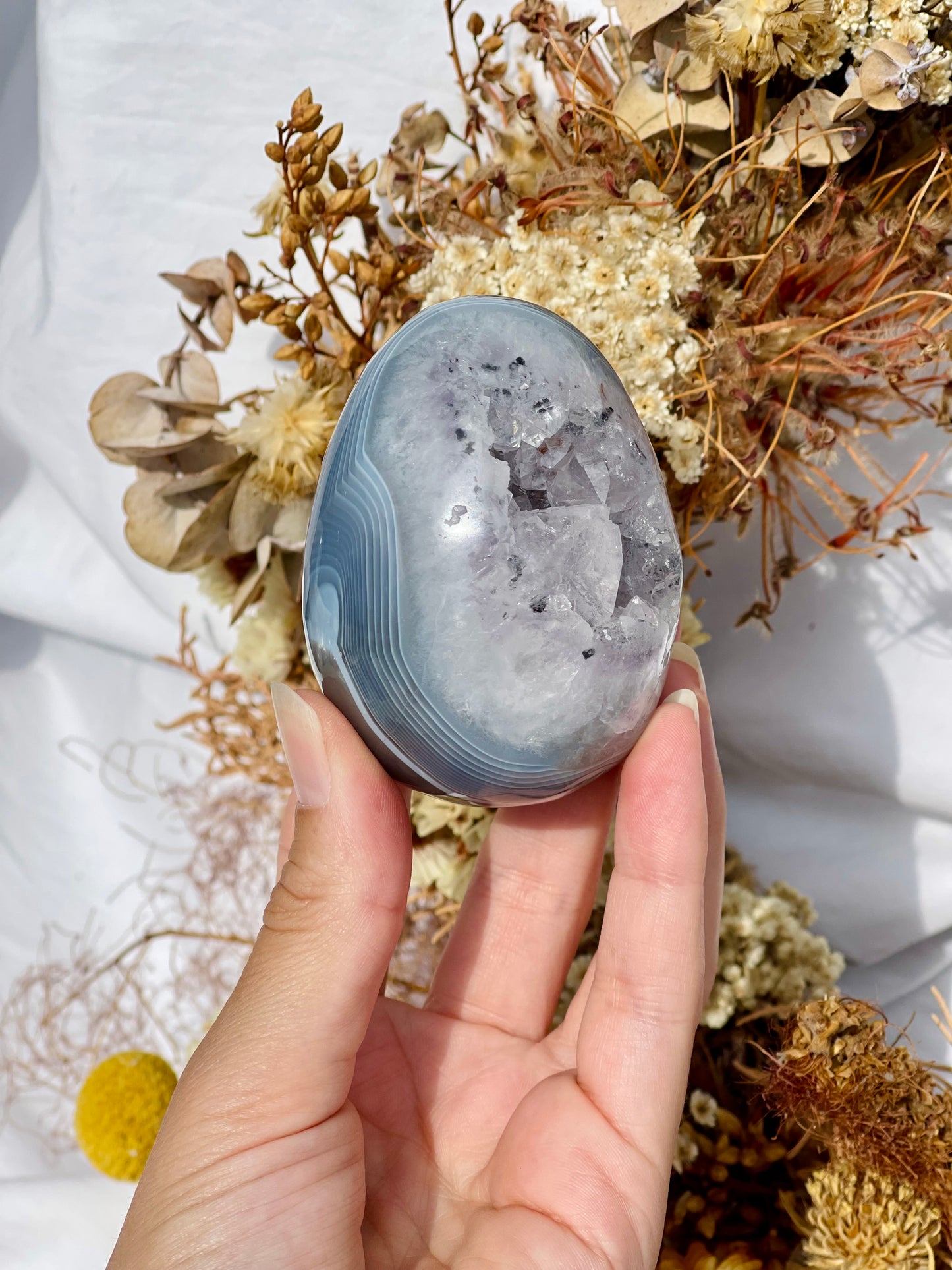 Druzy Agate Egg
