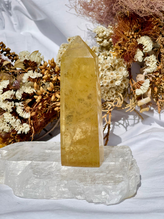 Yellow Fluorite Point
