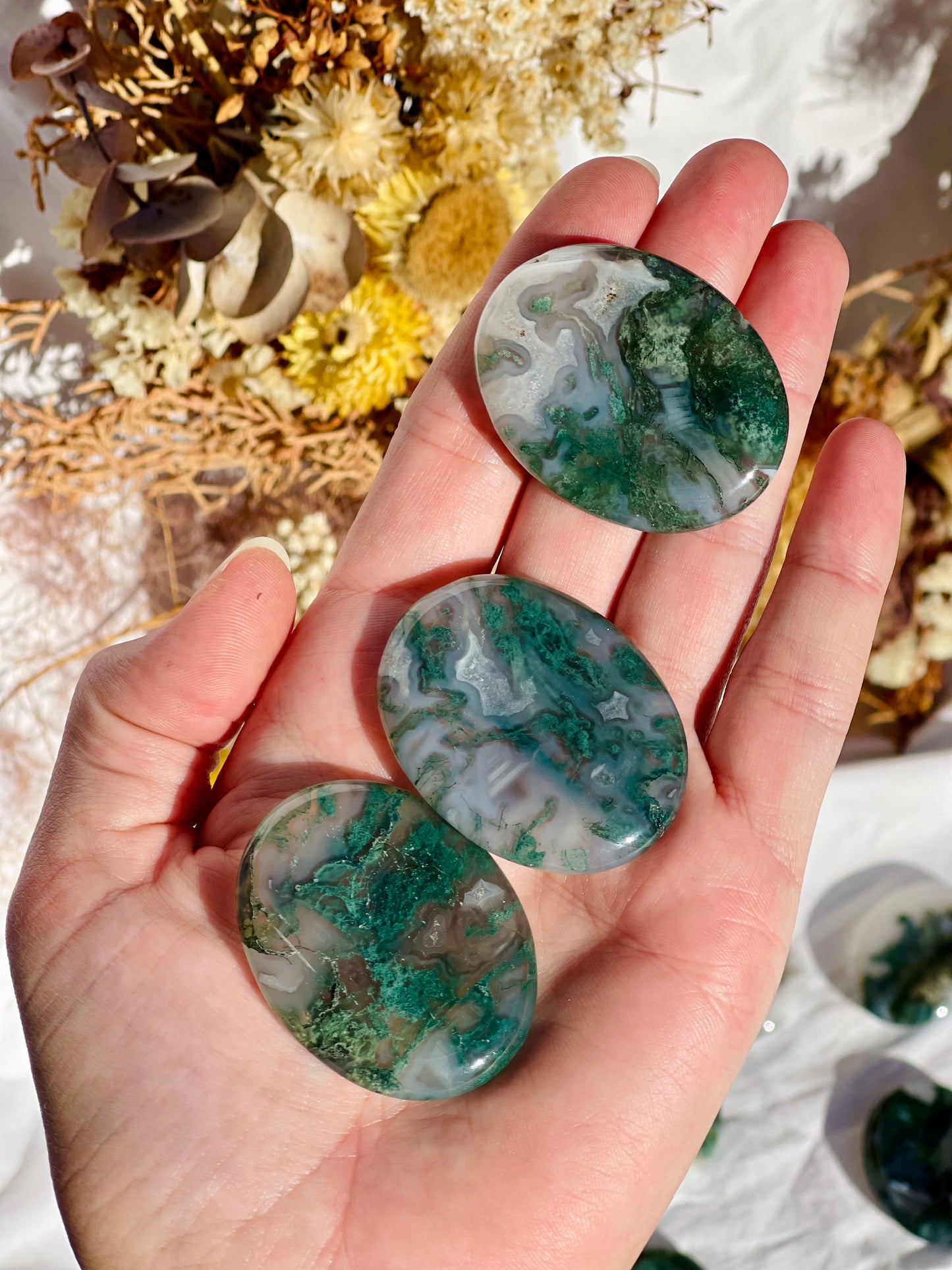Moss Agate Worrystone