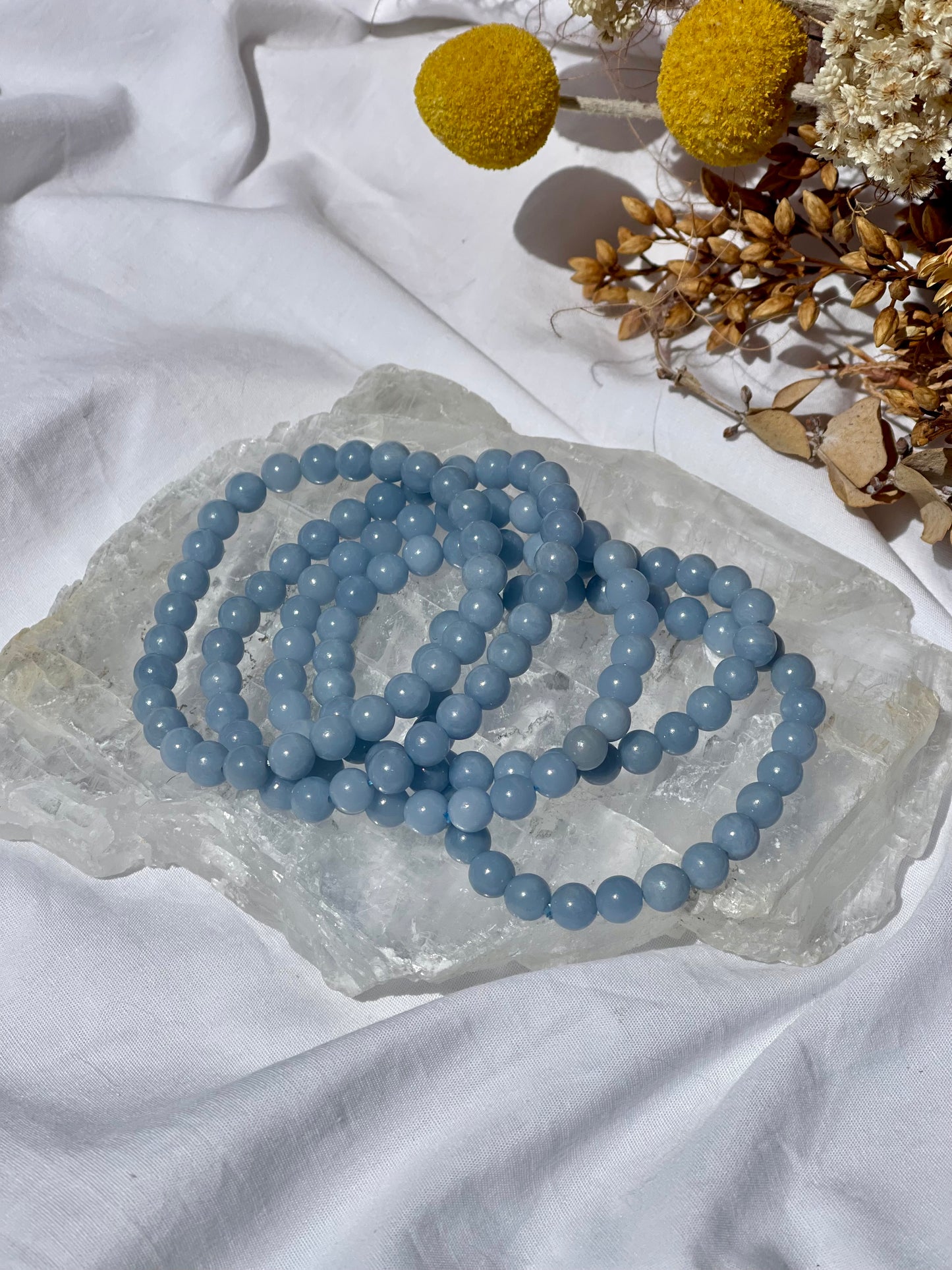 Angelite Bracelet | 6mm
