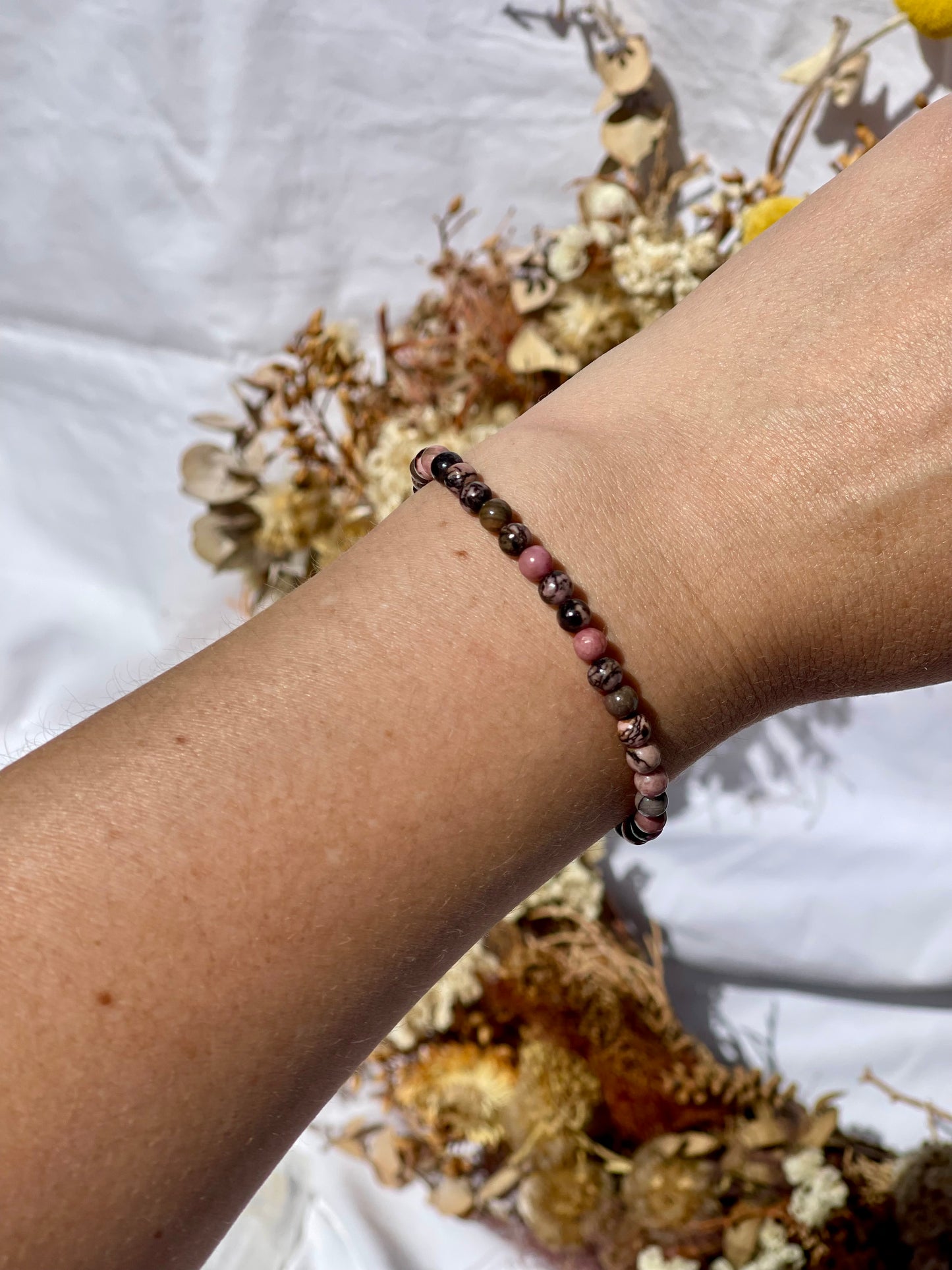 Rhodonite Bracelet | 4mm