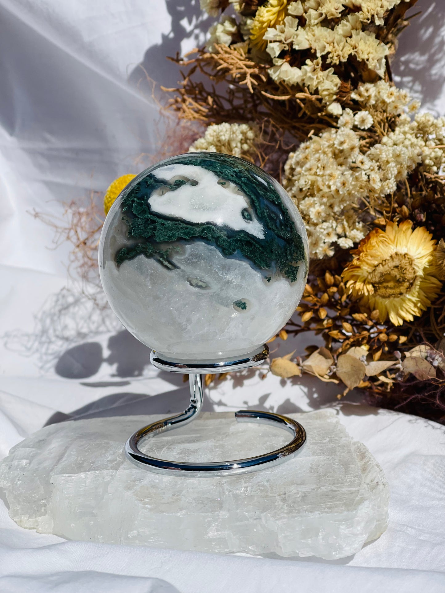 Moss Agate Sphere #2