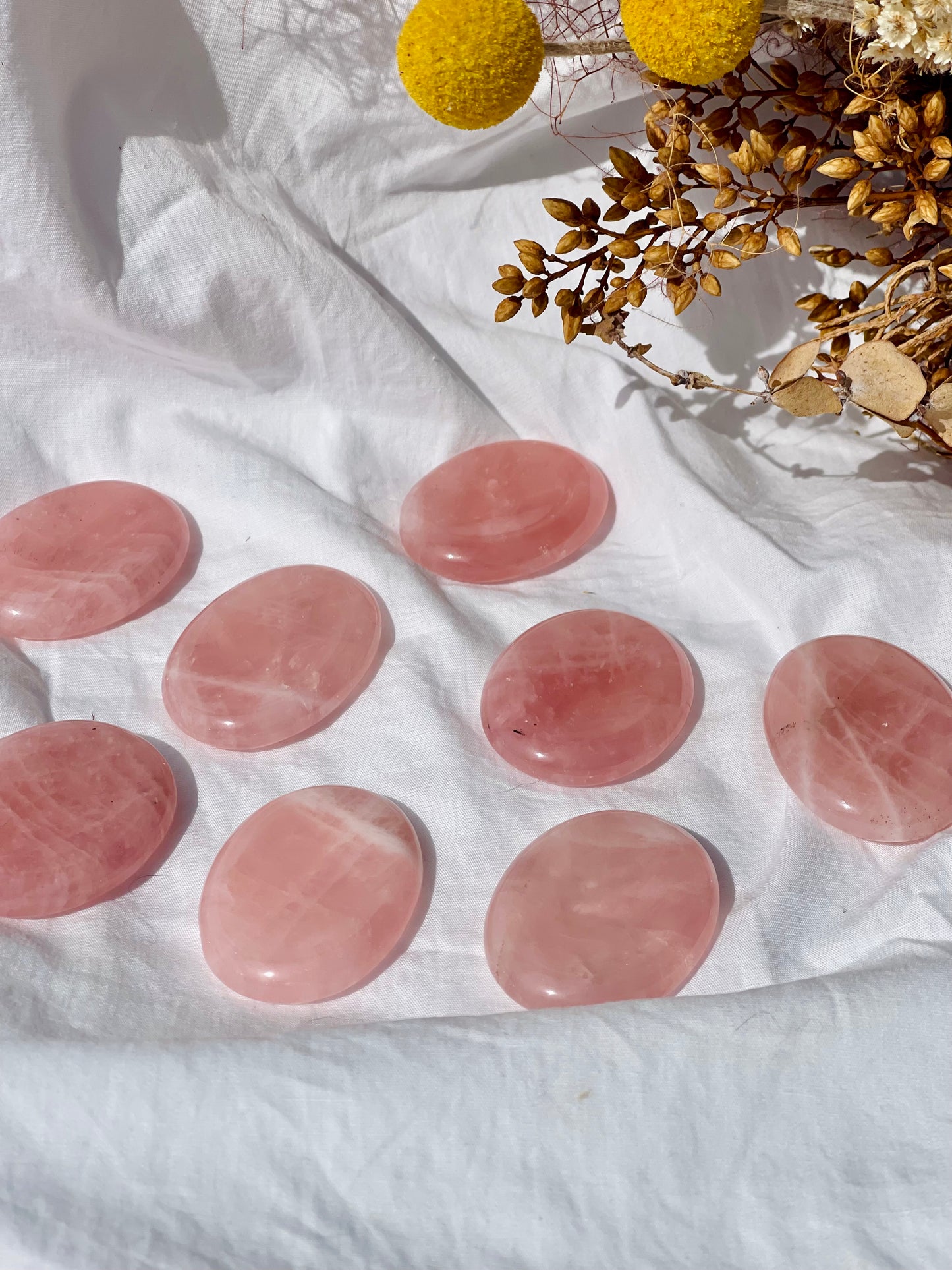 Rose Quartz Worry Stone