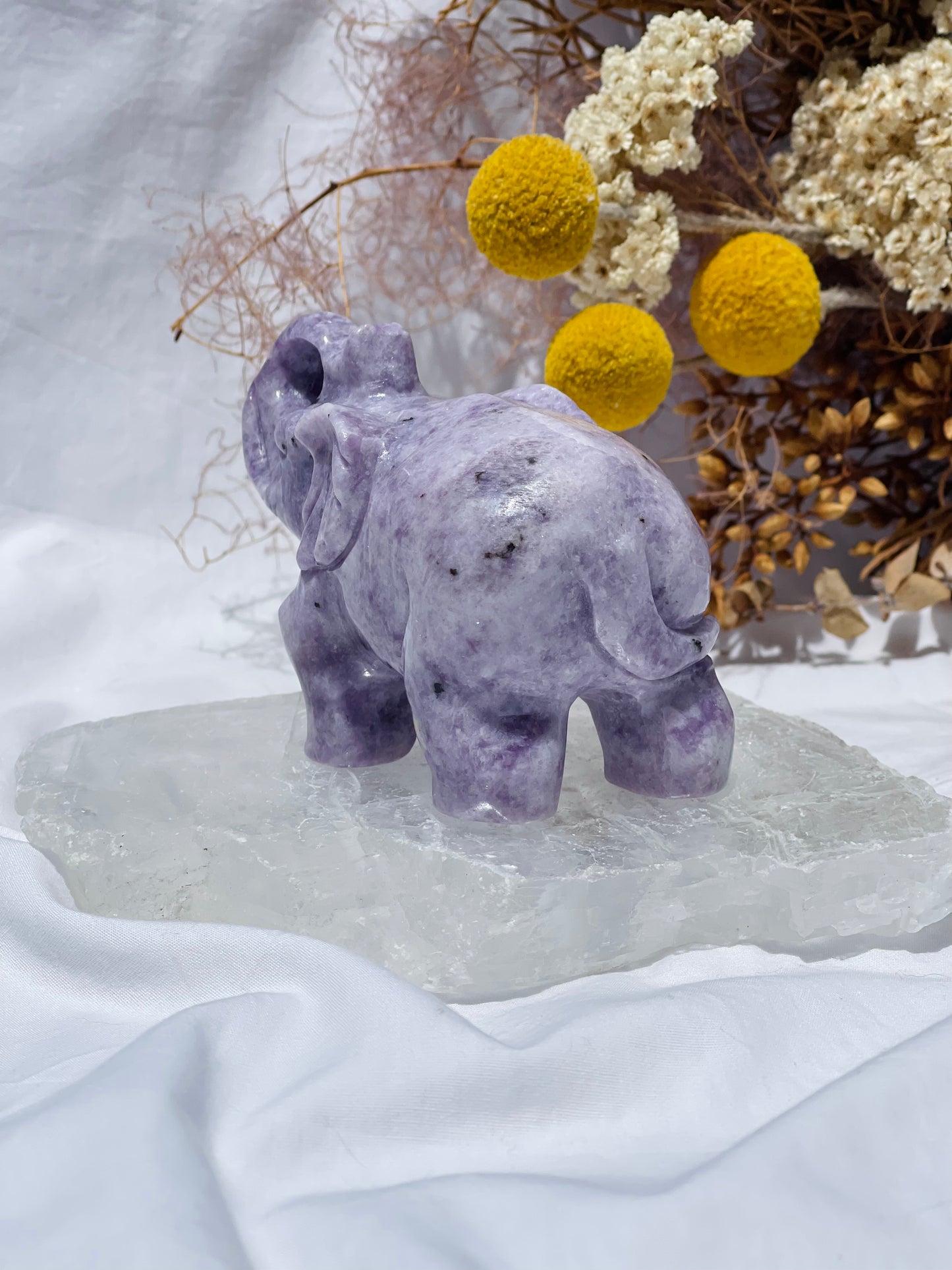 Lepidolite Elephant