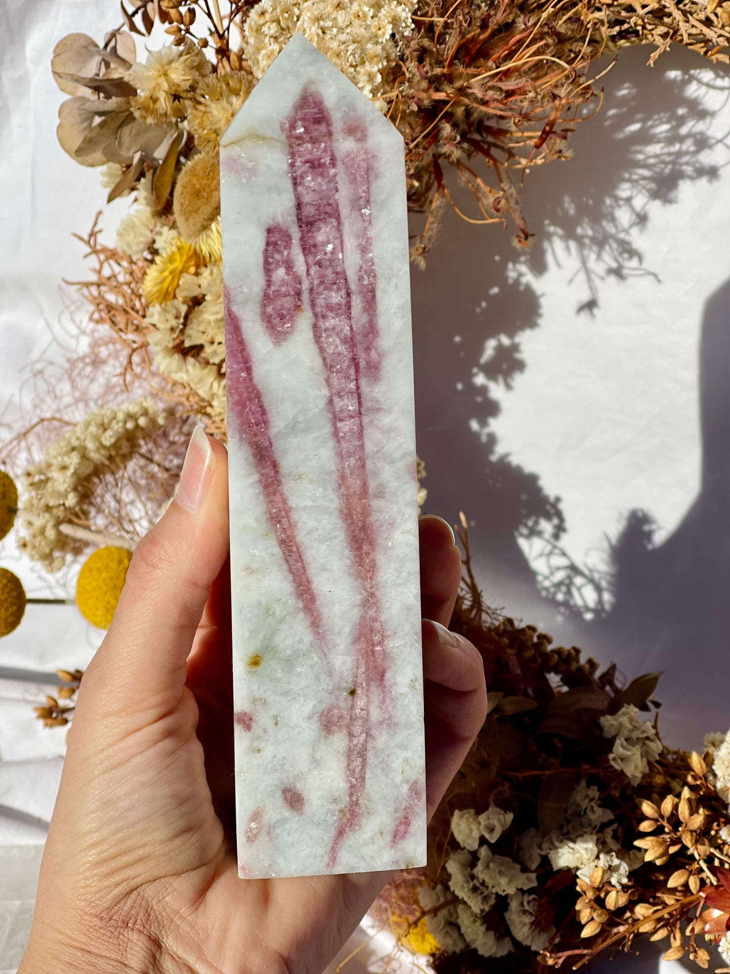 Pink Tourmaline Point #3