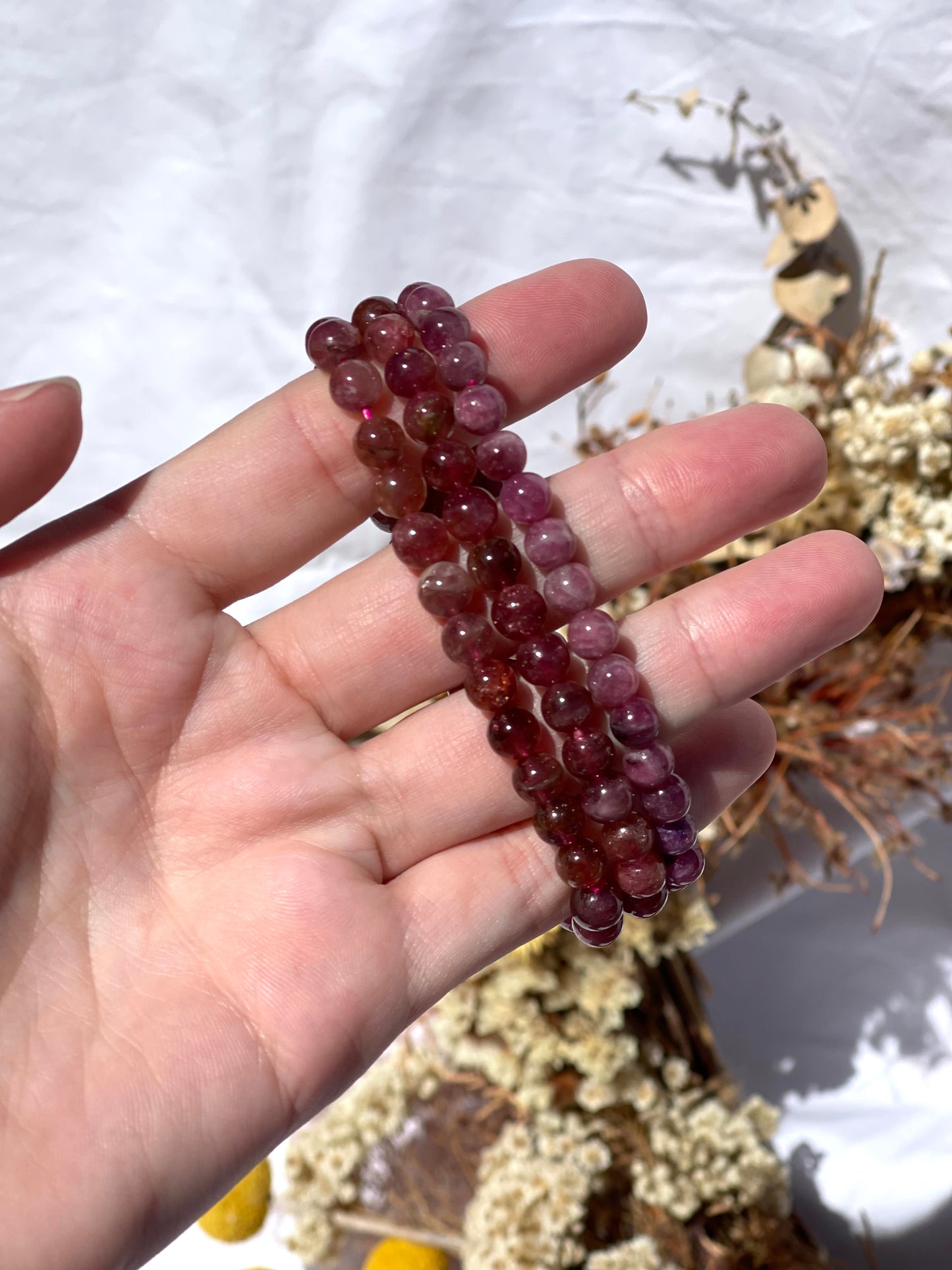 Pink Tourmaline Bracelet