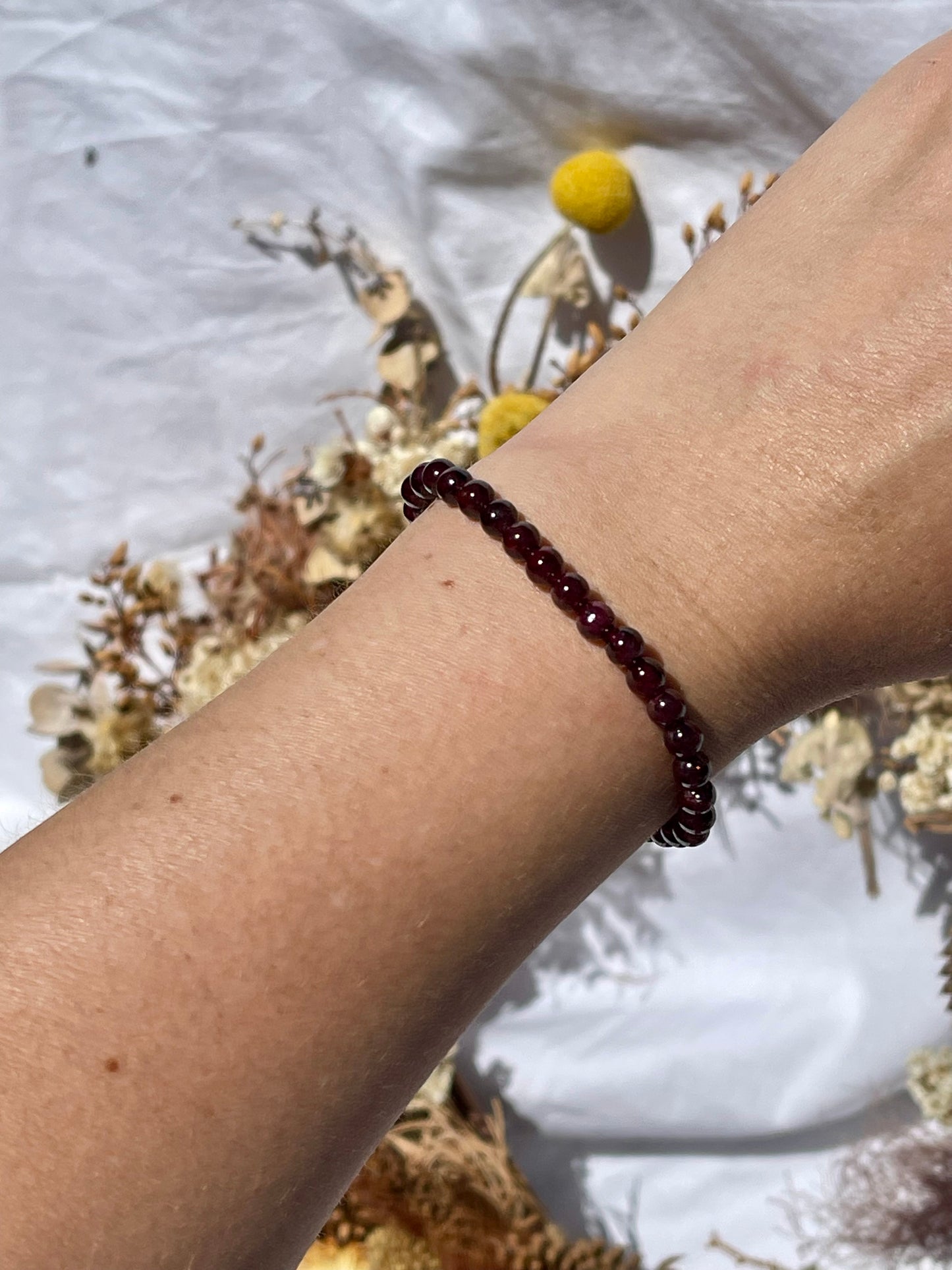 Garnet Bracelet | 5mm