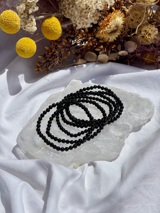 Black Tourmaline Bracelet | 4mm