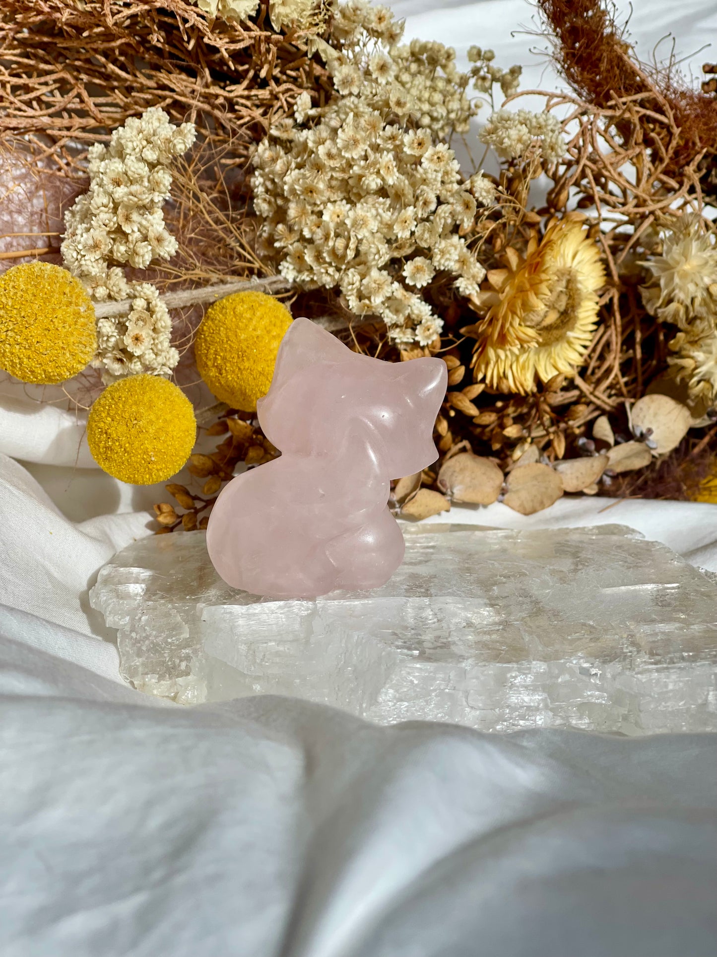 Rose Quartz Fox