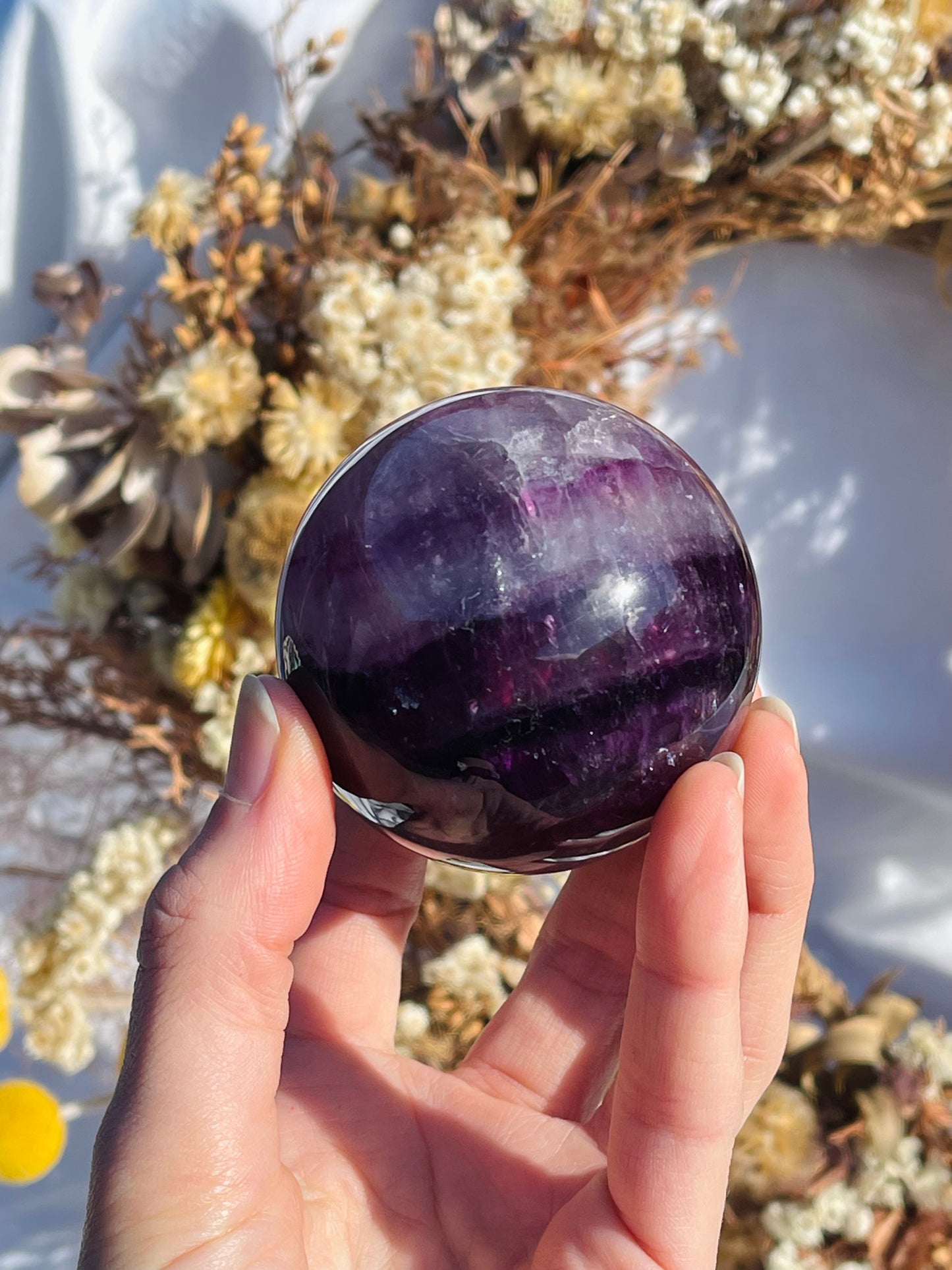 Purple Fluorite Sphere #2