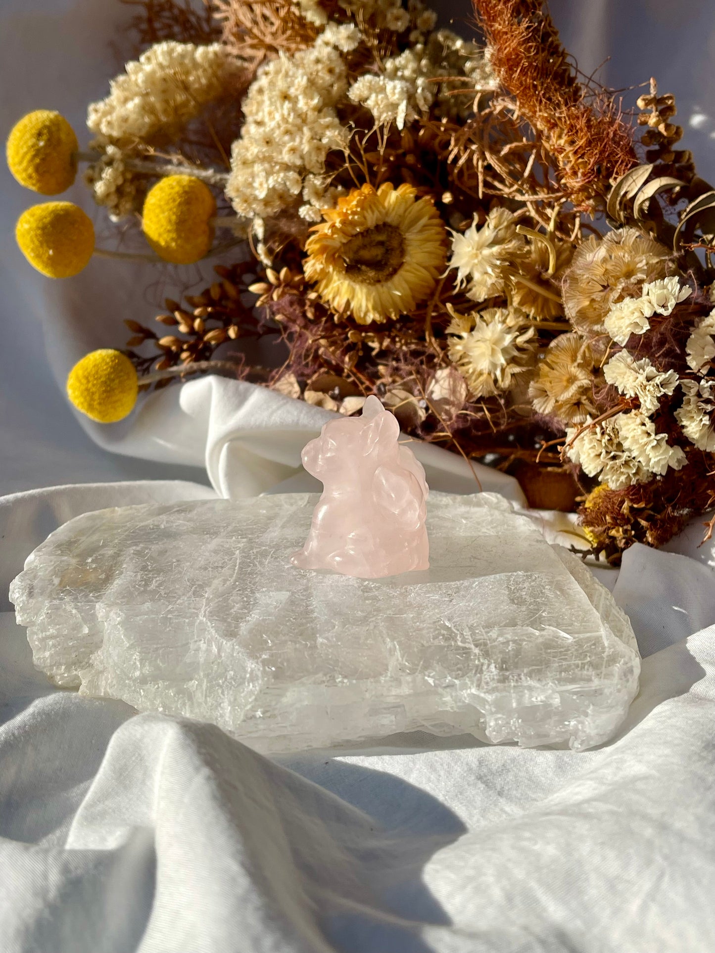 Rose Quartz Angel French Bulldog