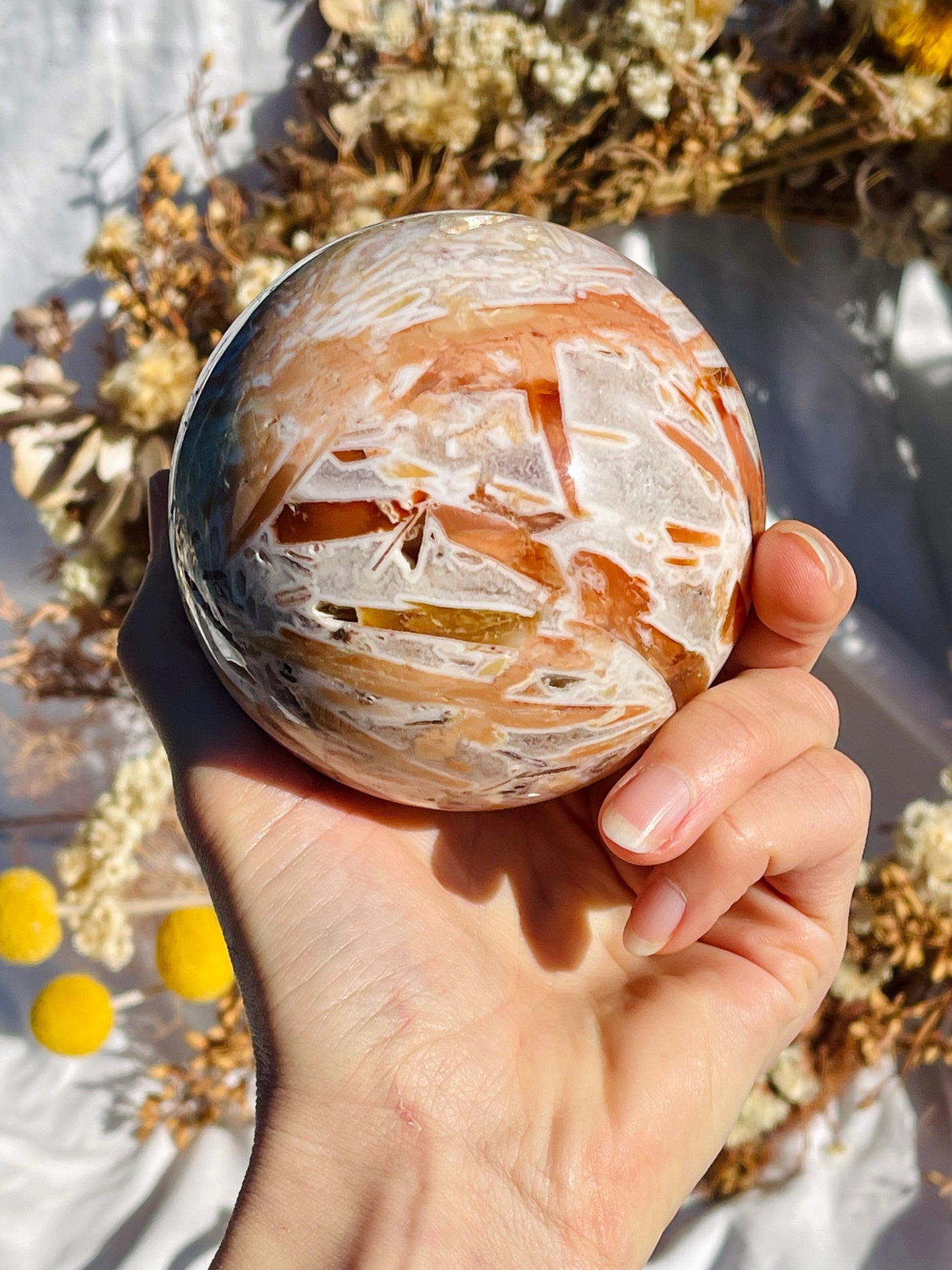 Agate & Quartz Sphere