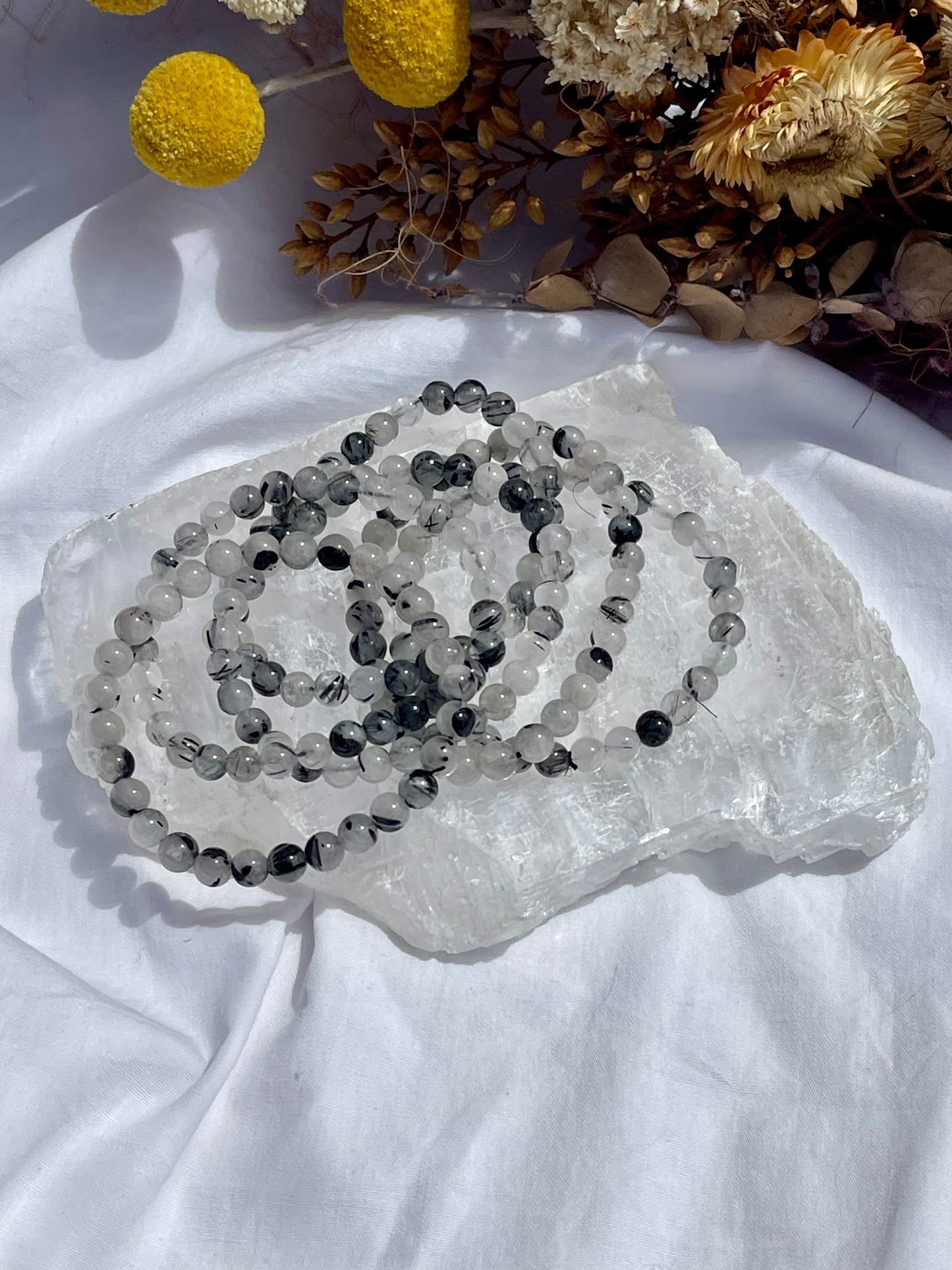 Tourmalated Quartz Bracelet | 6mm B