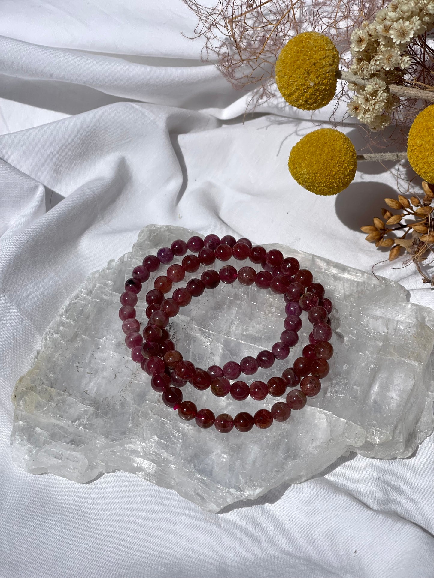 Pink Tourmaline Bracelet