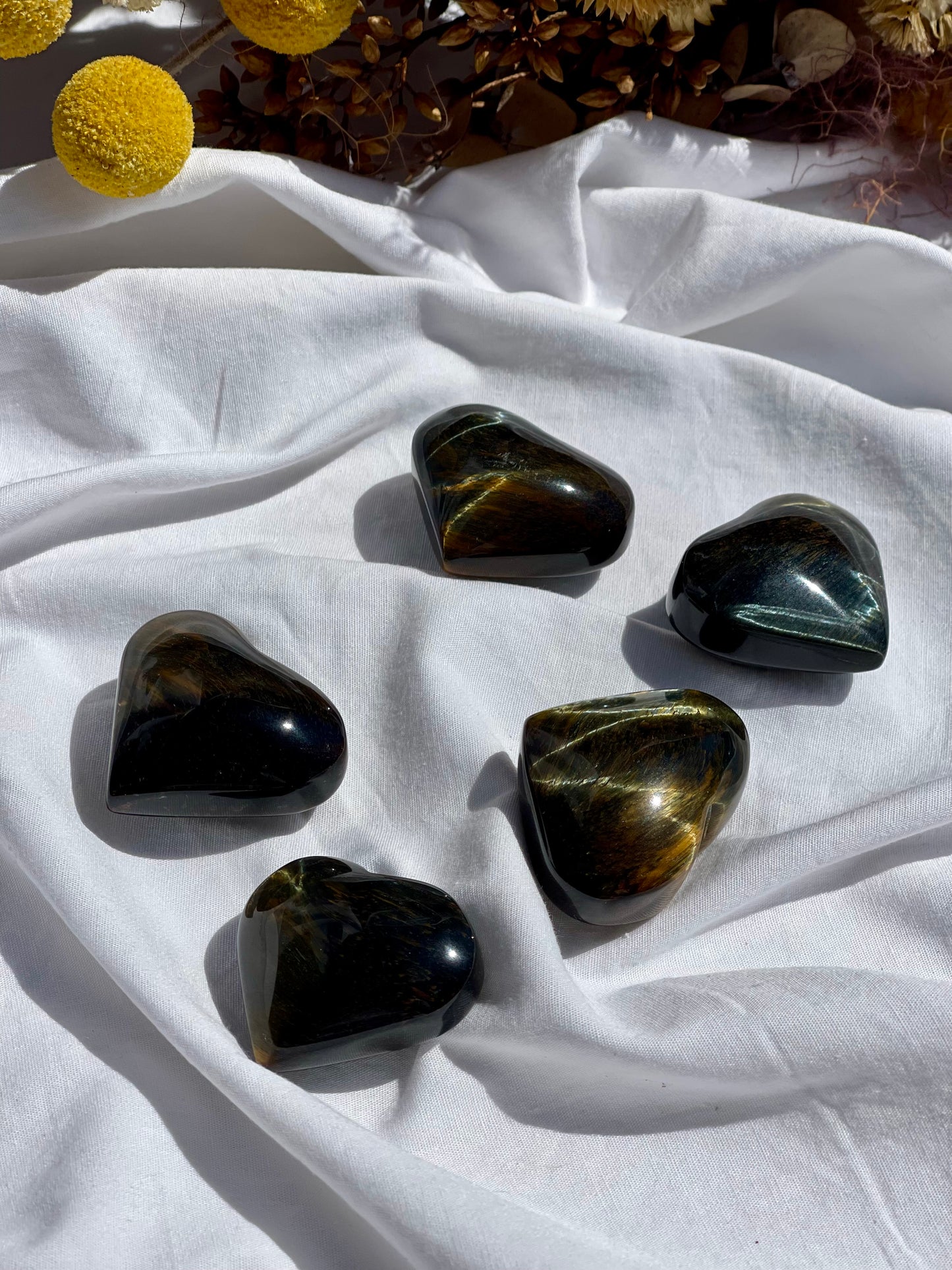 Blue Tiger Eye Heart