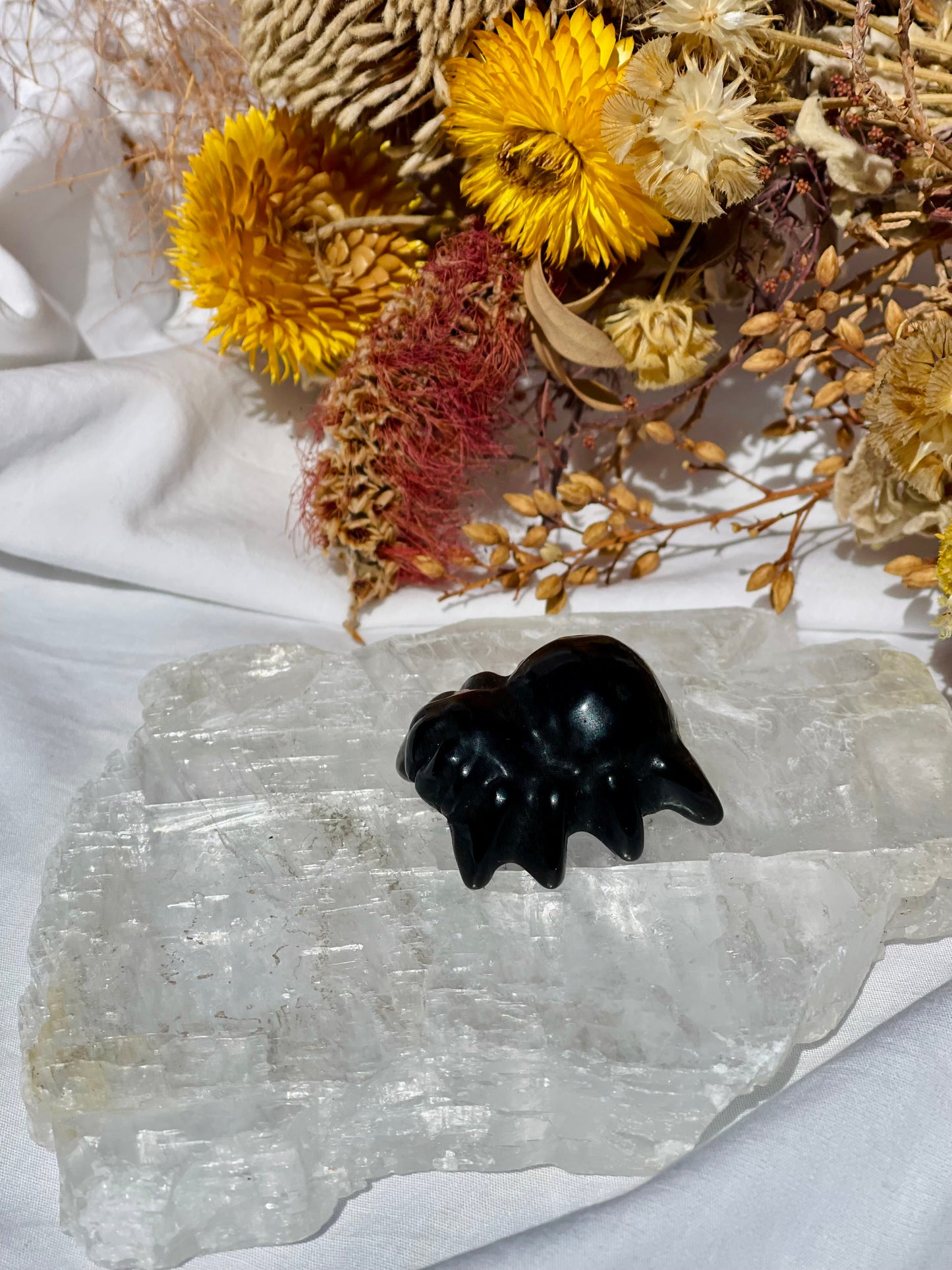 Silver Obsidian Spider