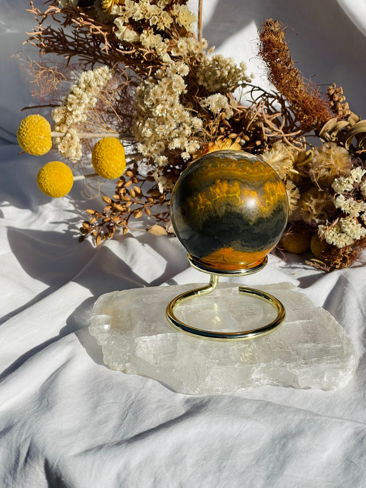 Bumble Bee Jasper Sphere
