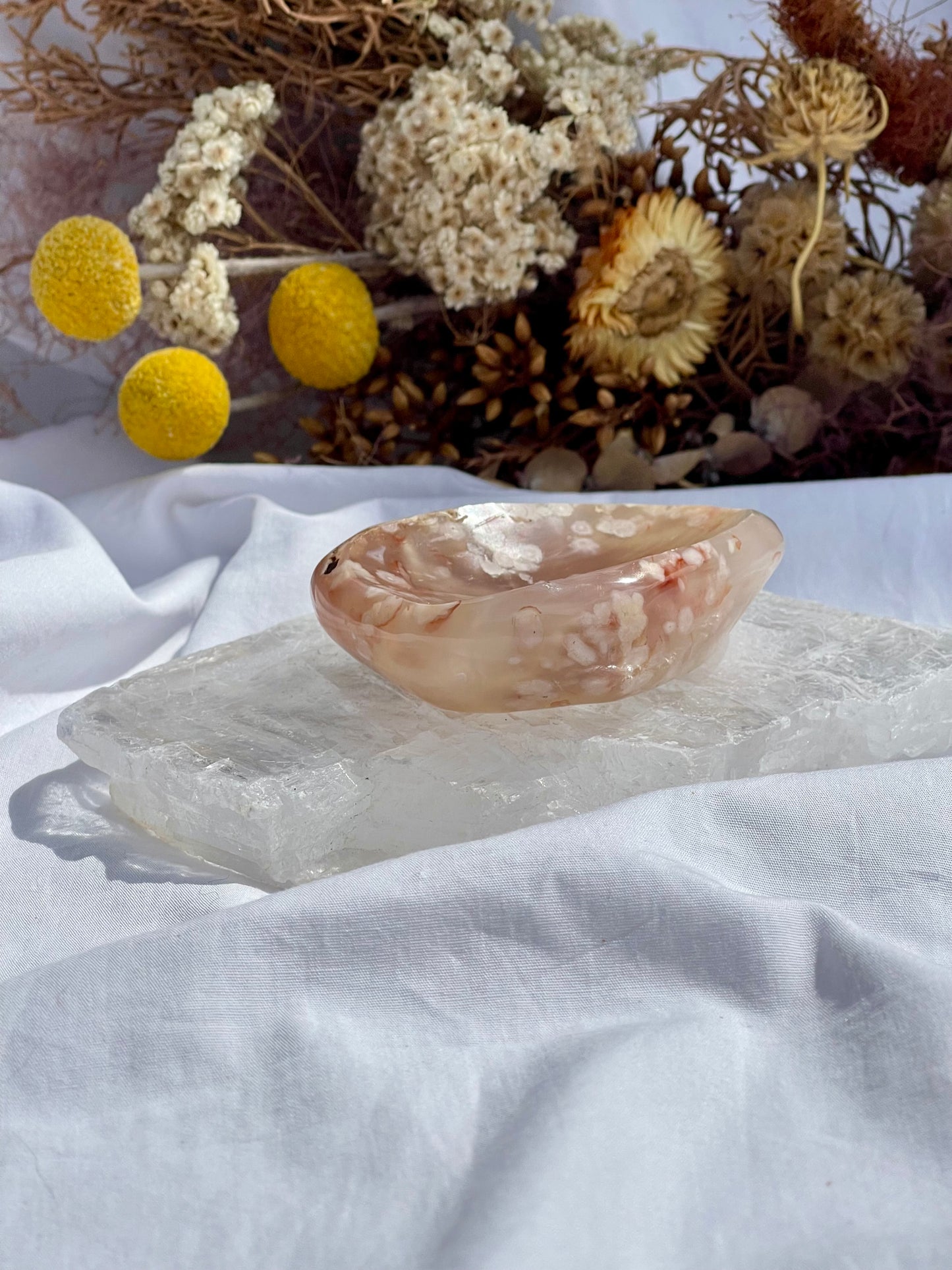 Flower Agate Dish #2