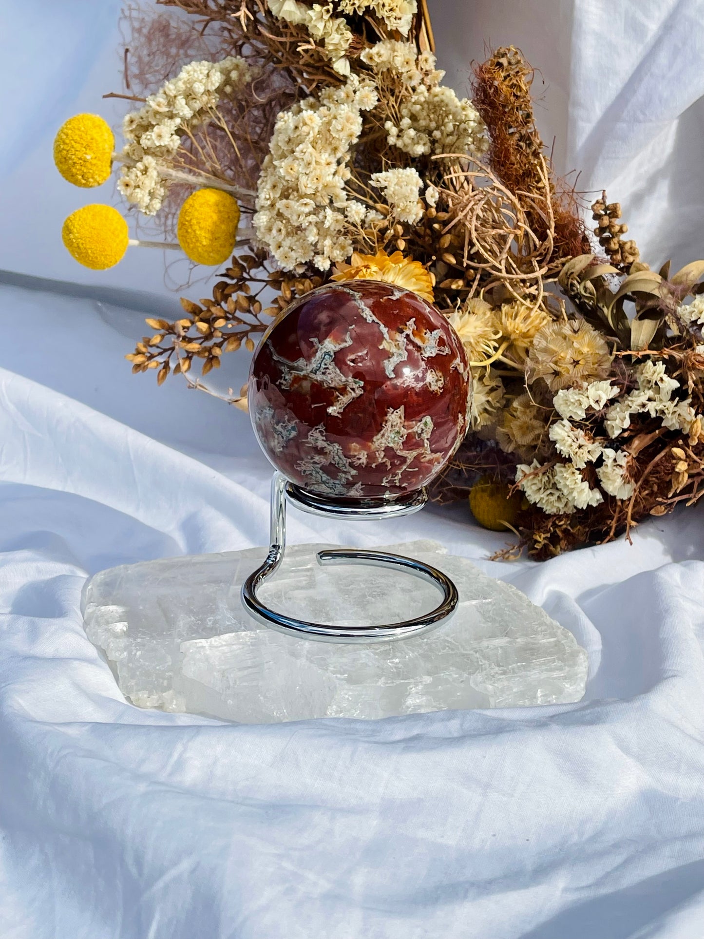 Red Moss Agate Sphere #1