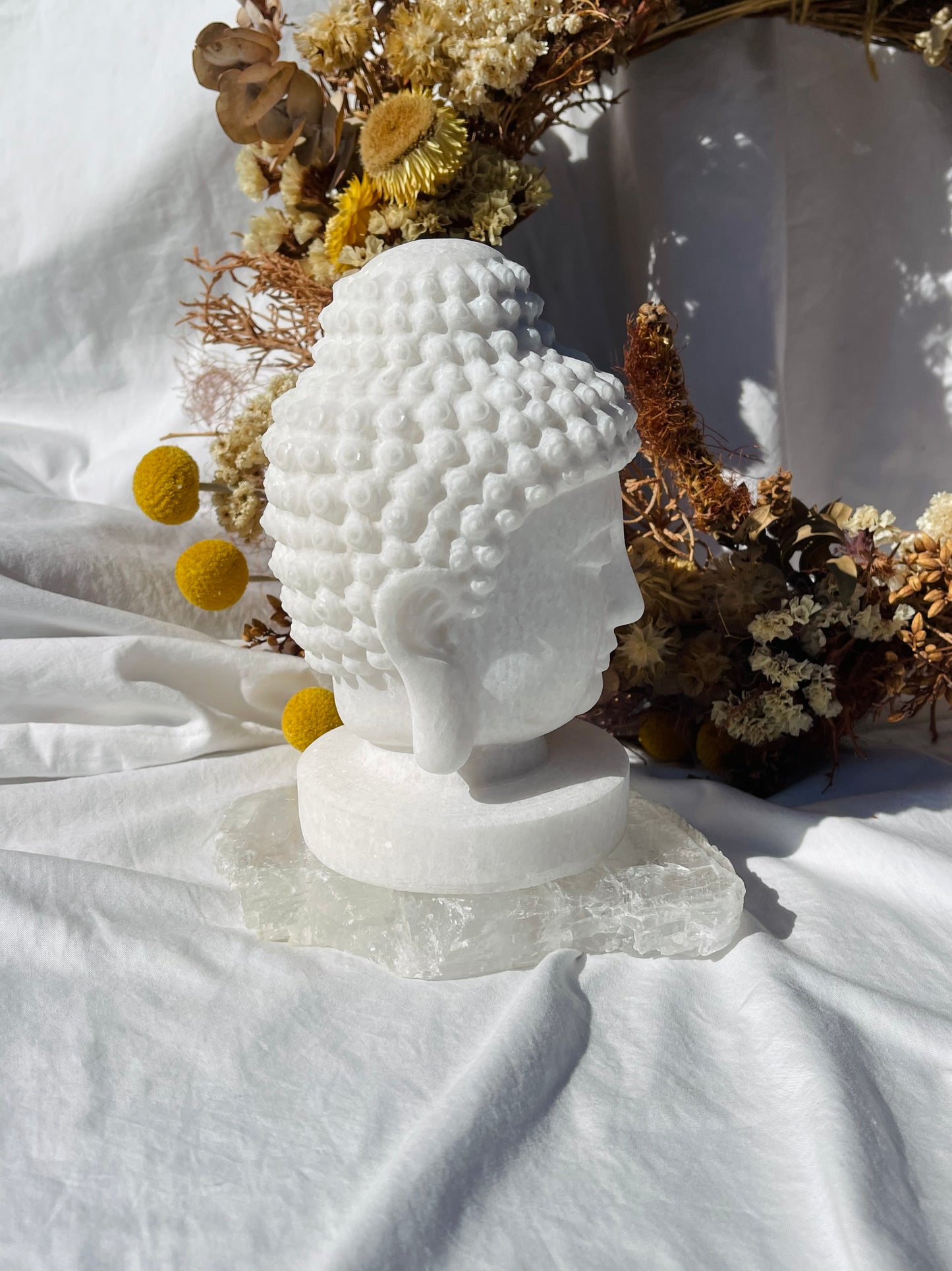 White Jade Buddha Head