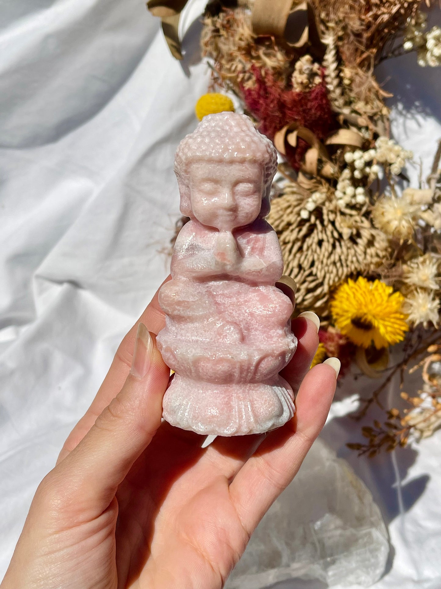 Pink Opal Buddha