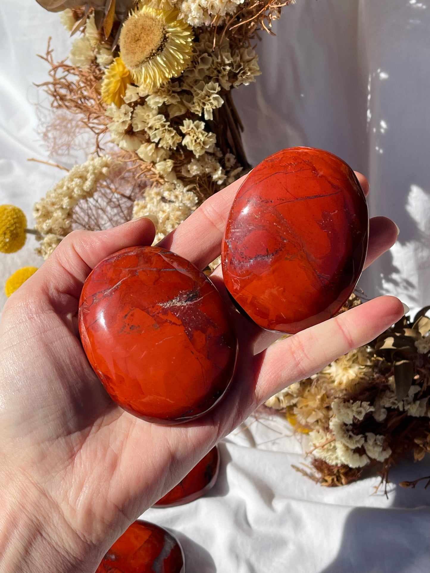 Red Jasper Palmstone