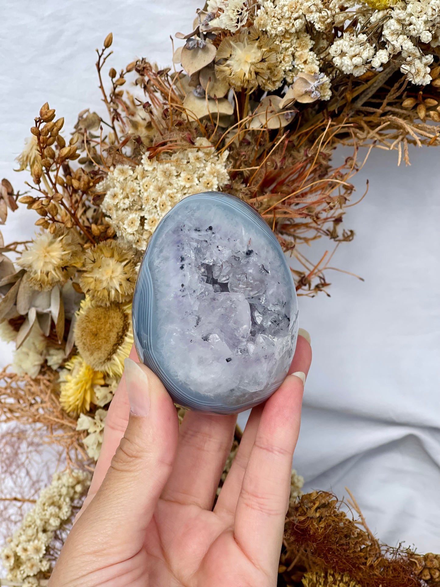 Druzy Agate Egg