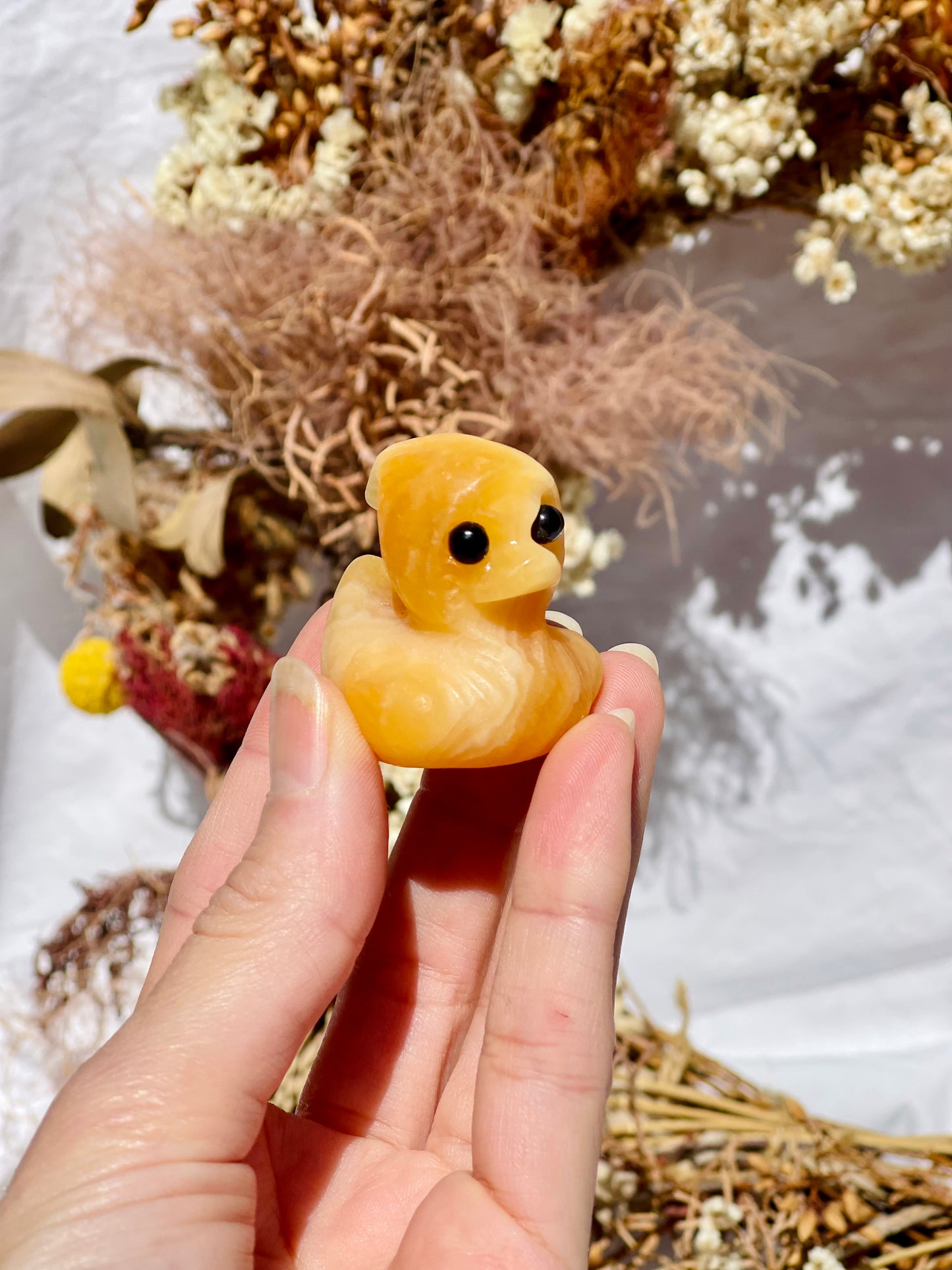 Orange Calcite Ghost Duck #3