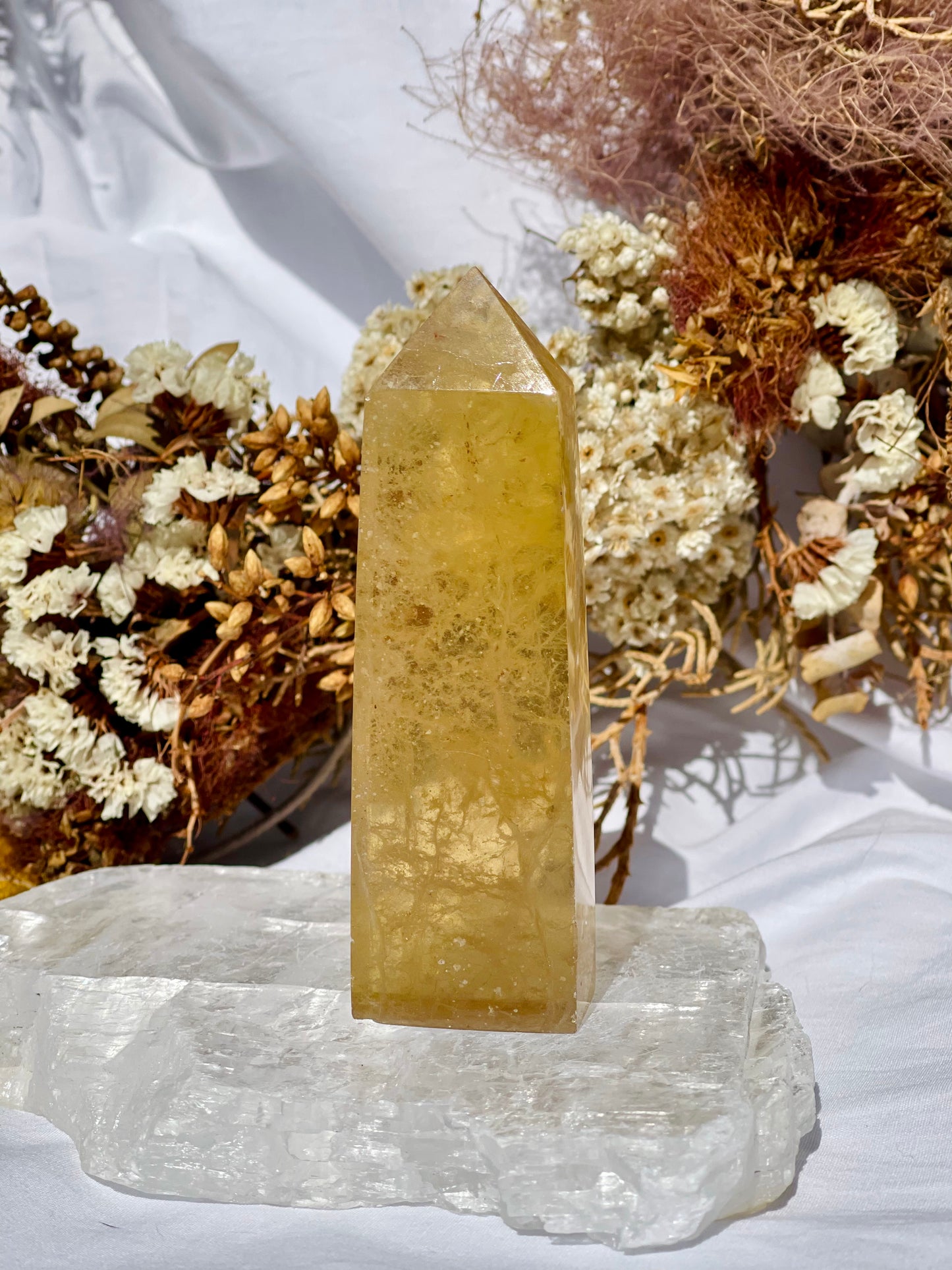 Yellow Fluorite Point