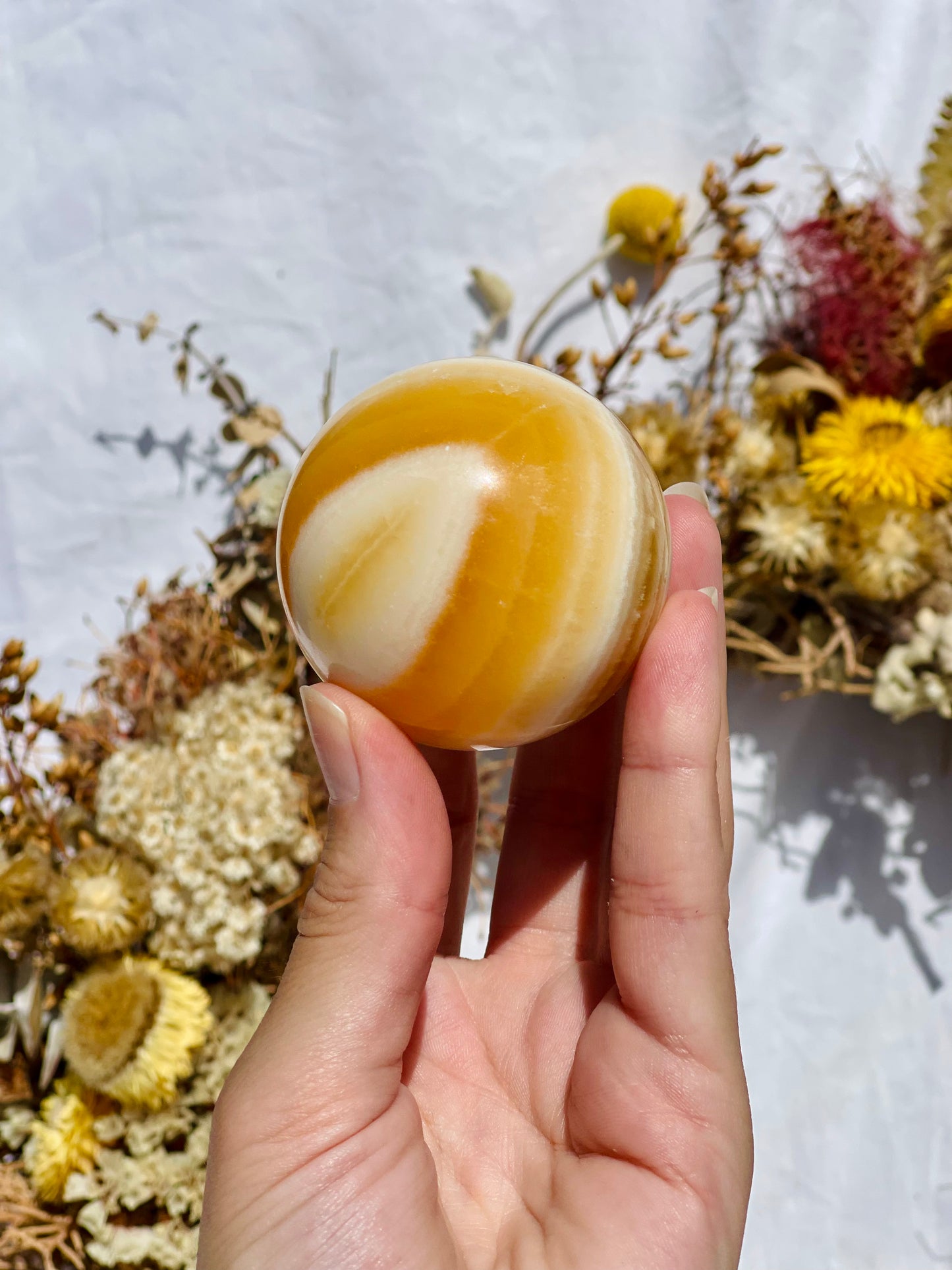 Yellow Calcite Sphere